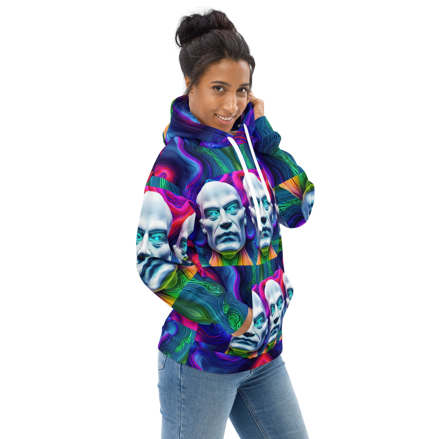 Unisex Hoodie Kukloso Space Faces No 16 - Free Shipping