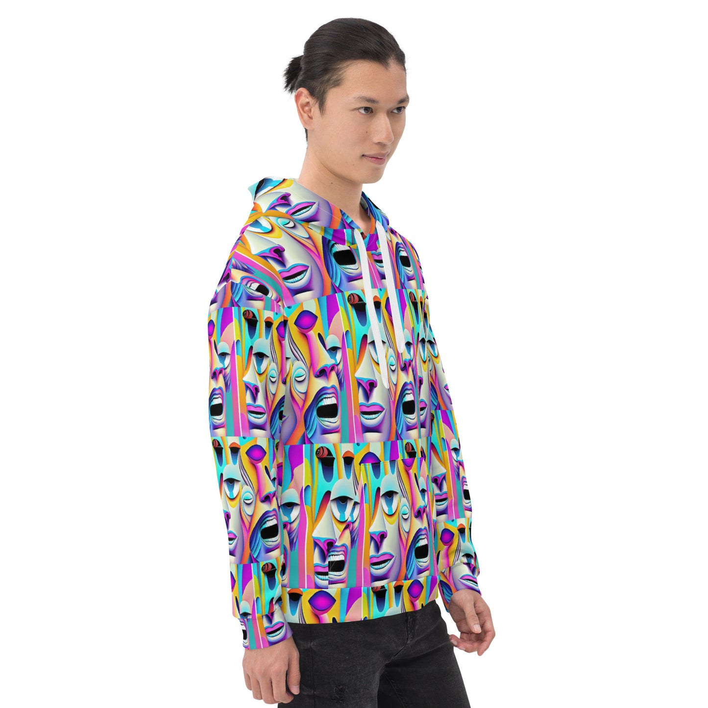 Unisex Hoodie Kukloso Space Faces No 7 - Free Shipping