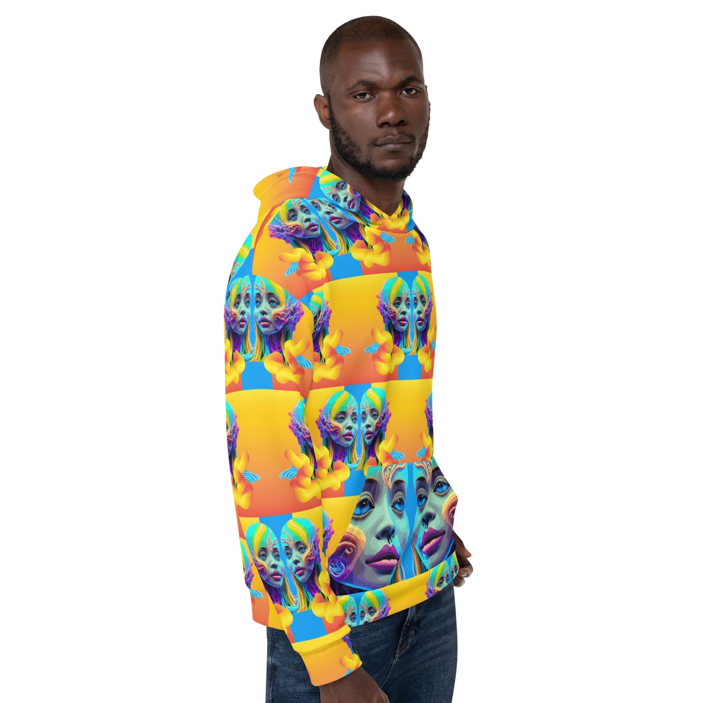 Unisex Hoodie Kukloso Space Faces No 17 - Free Shipping