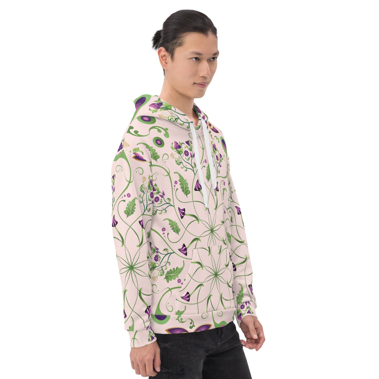 Unisex Hoodie Kukloso Melange de fleur No 6 A - Free Shipping