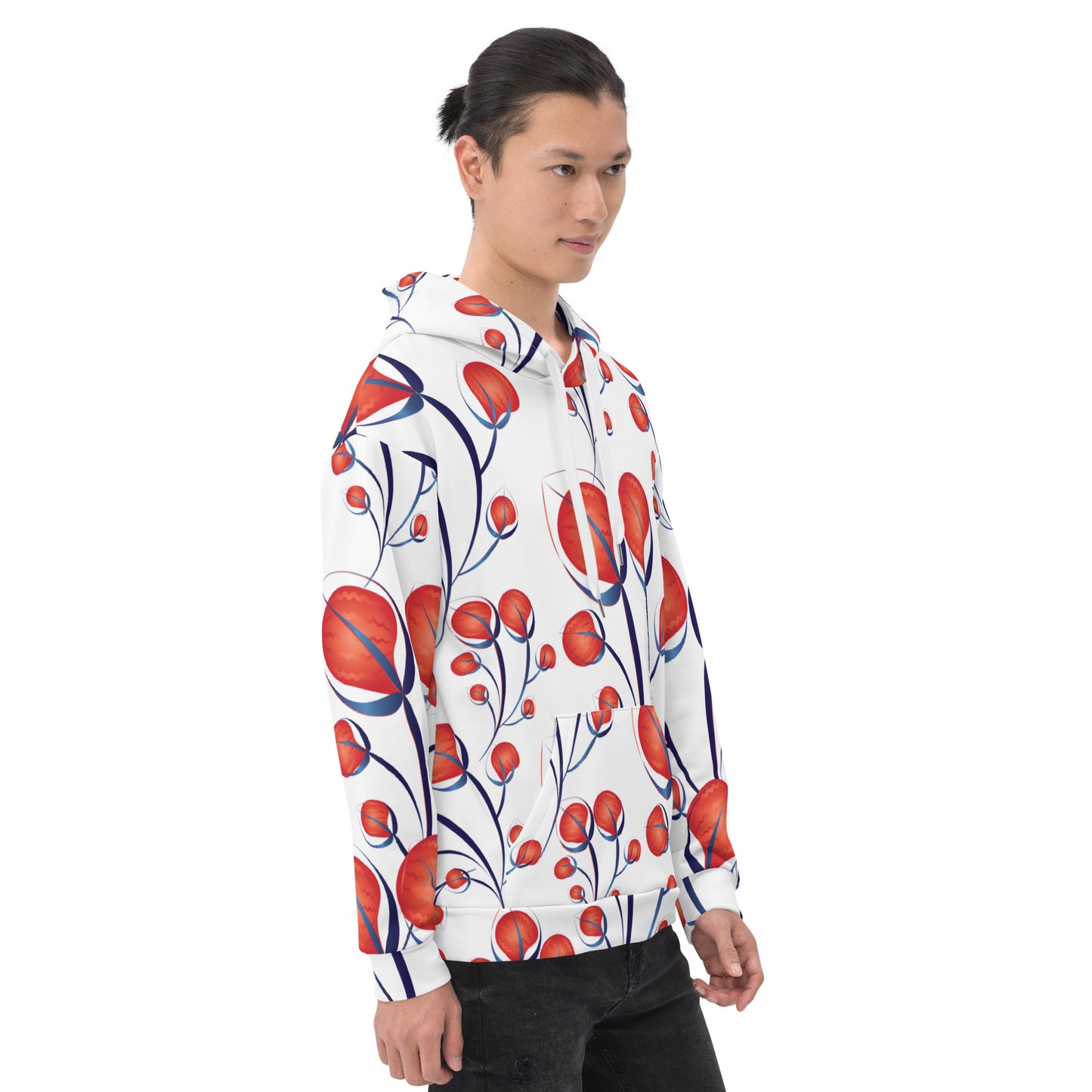 Unisex Hoodie Kukloso Melange de fleur No 50 - Free Shipping