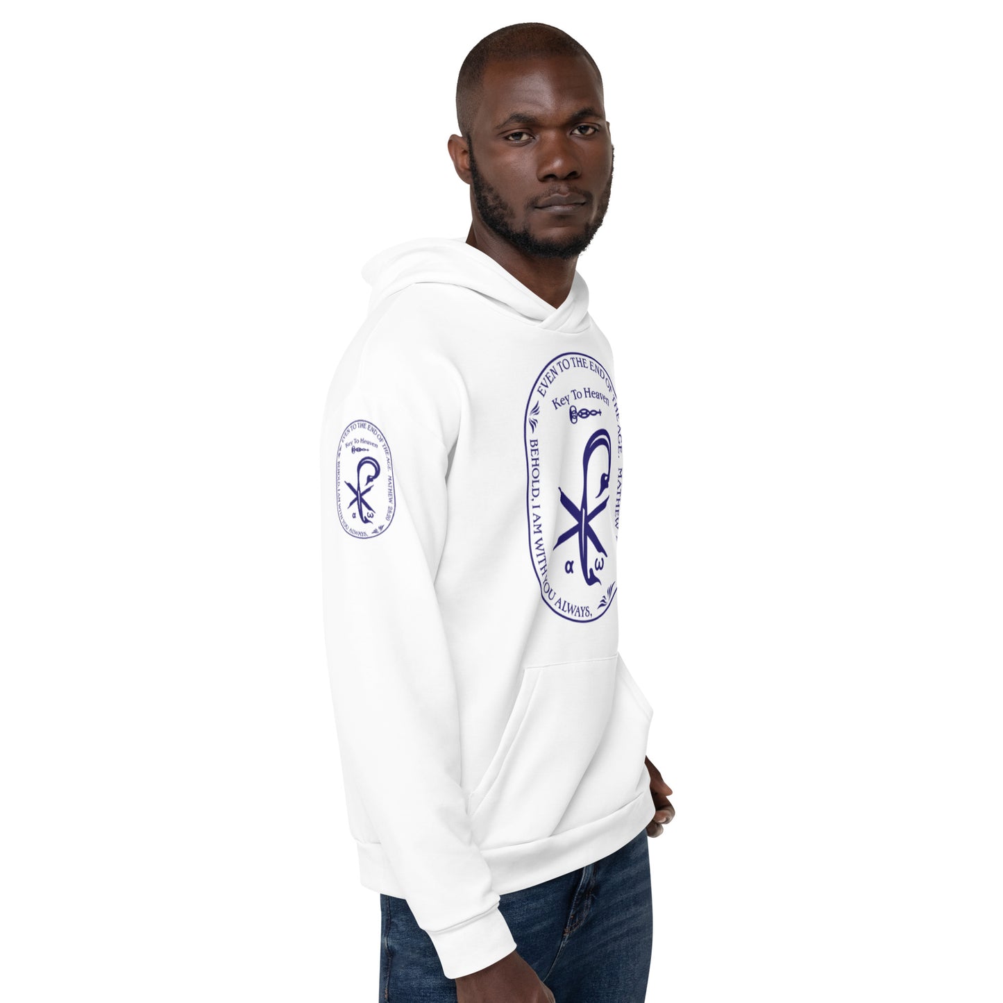 Unisex Hoodie Kukloso Matthew 28:20 White - Free Shipping