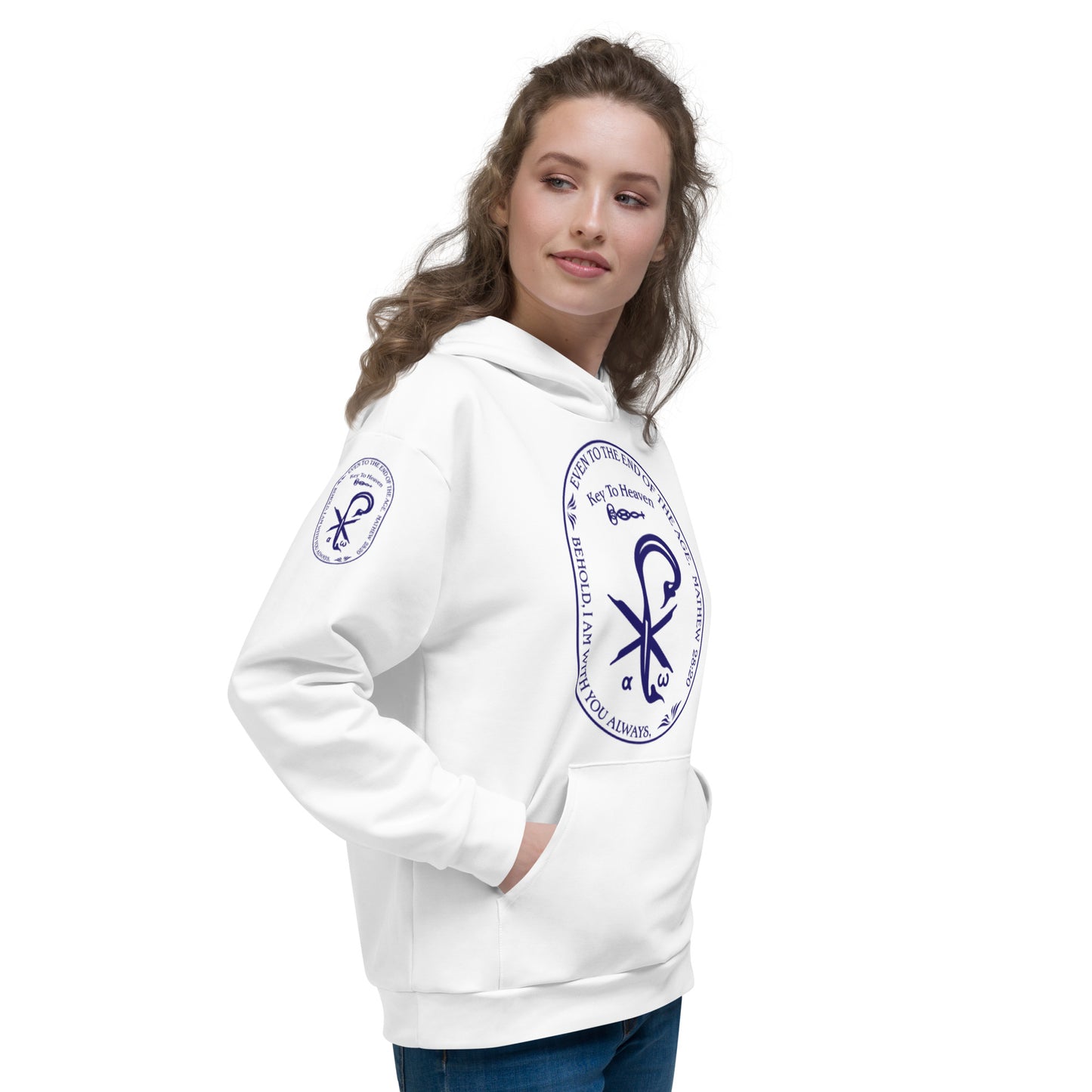 Unisex Hoodie Kukloso Matthew 28:20 White - Free Shipping