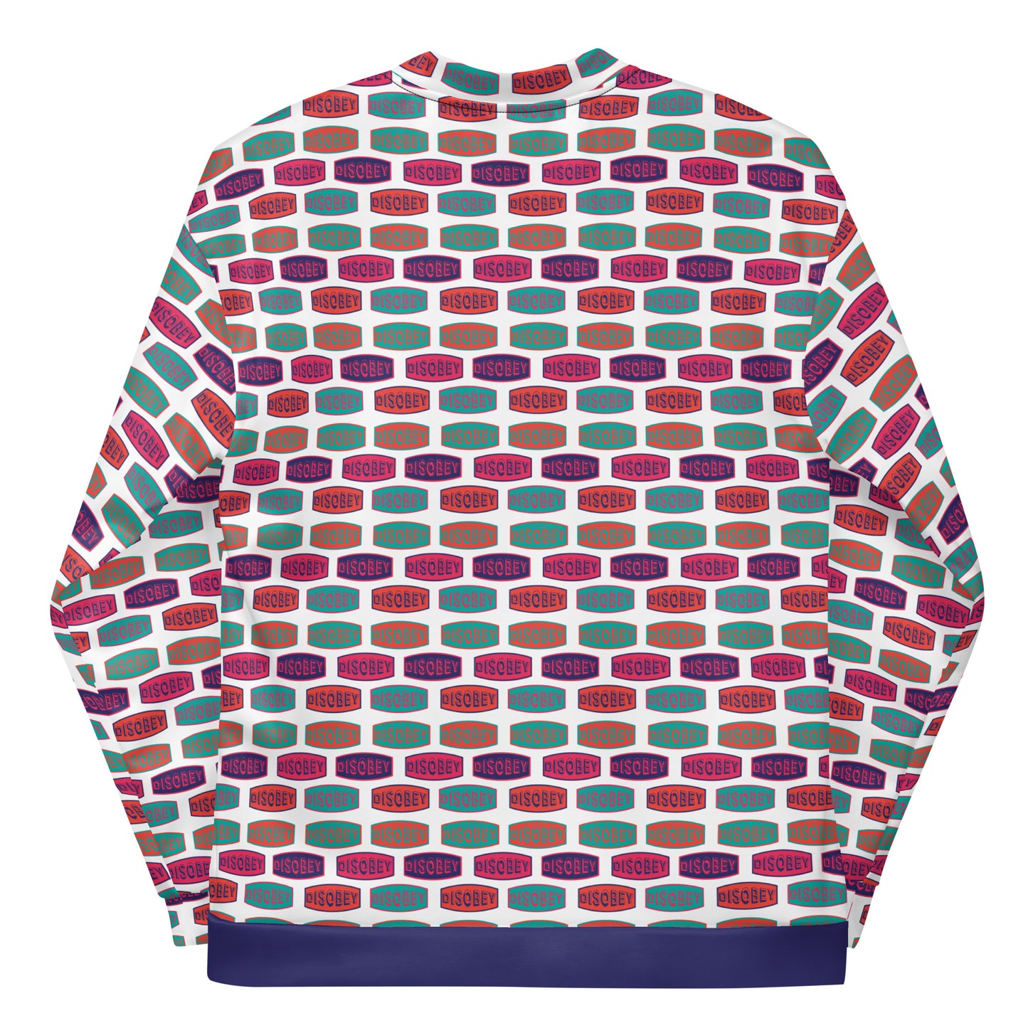 Unisex Bomber Jacket Kukloso Disobey Multicolor Logo - Free Shipping