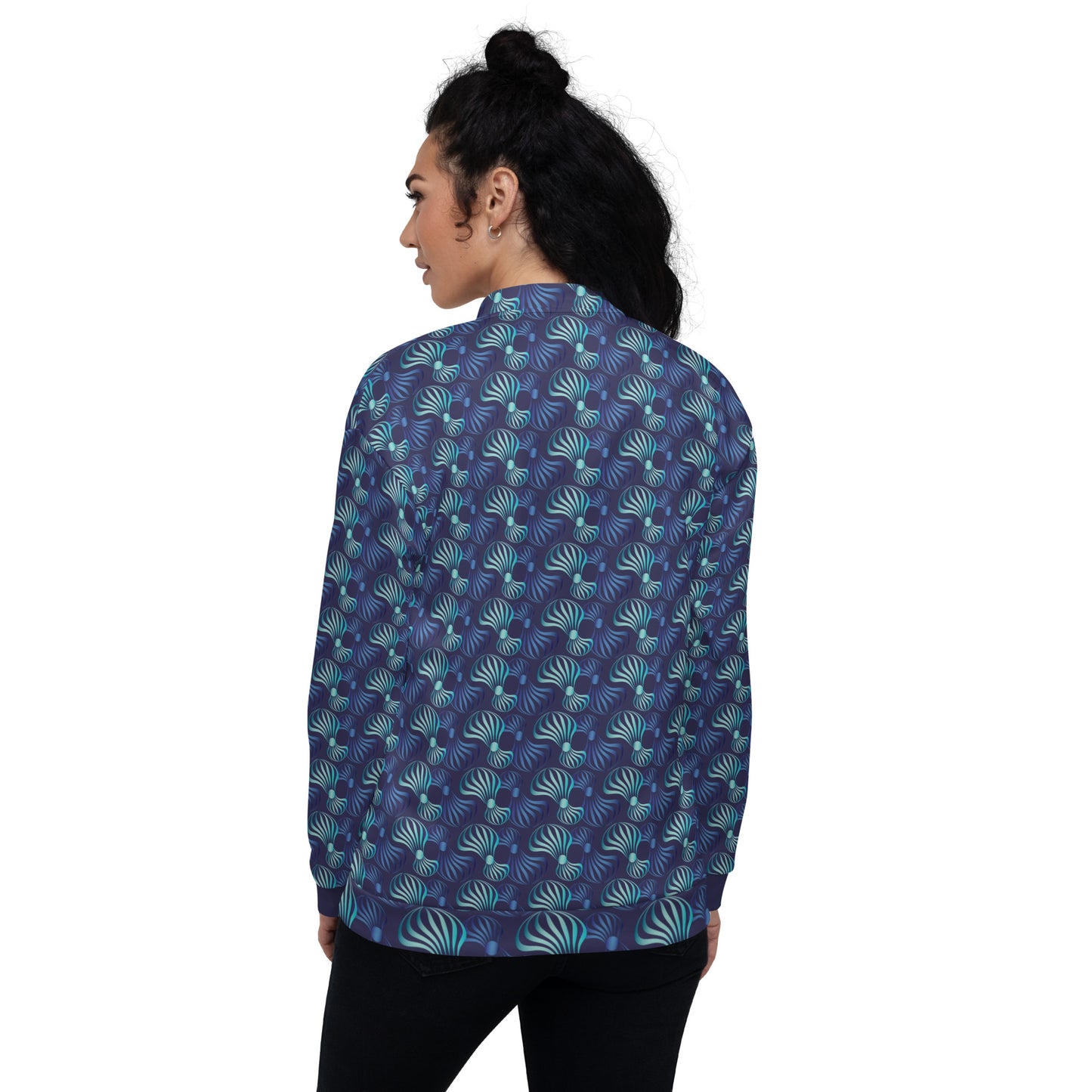 Unisex Bomber Jacket Kukloso Whimsical No 90 A Free Shipping