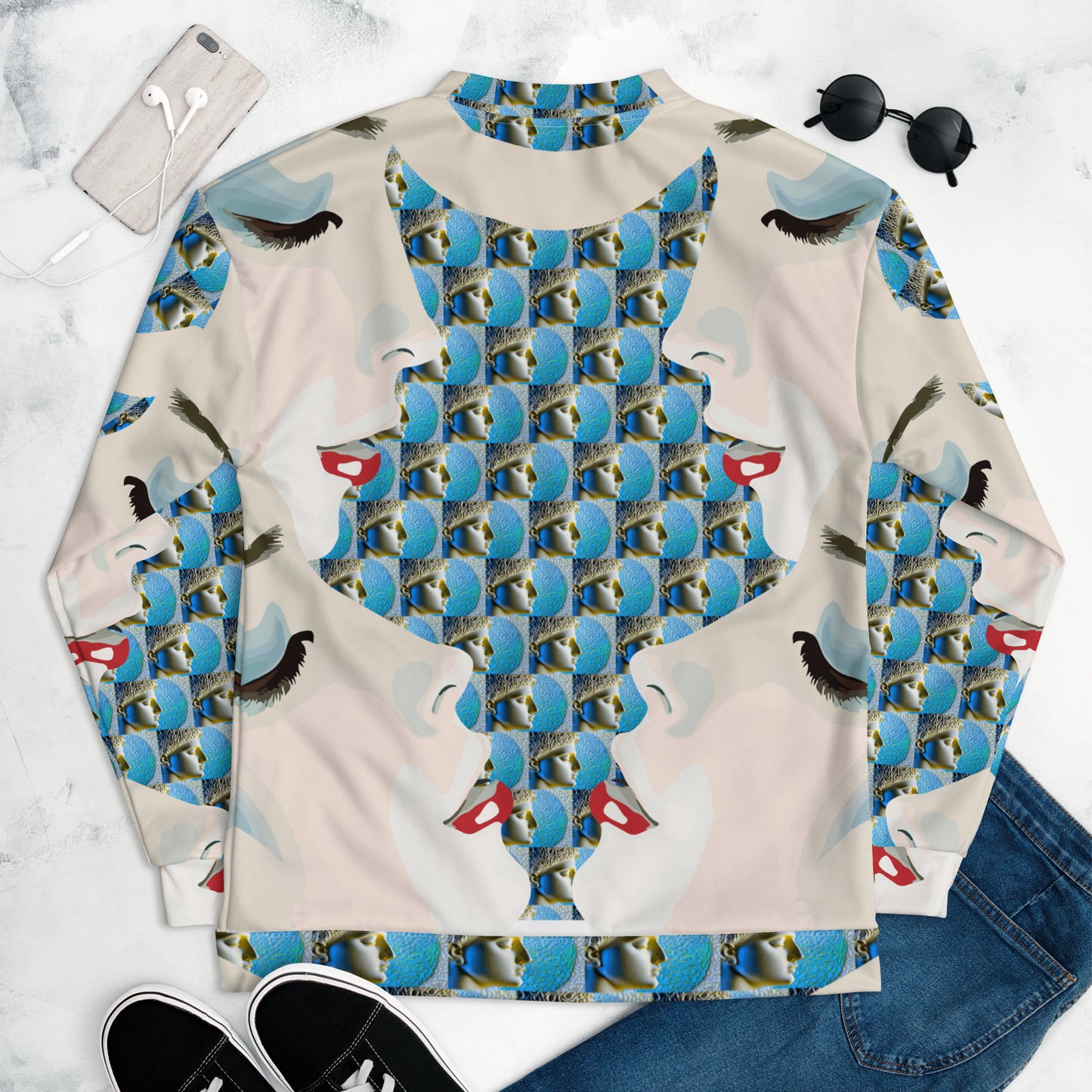 Unisex Bomber Jacket Kukloso Night Dreams No 1 Free Shipping
