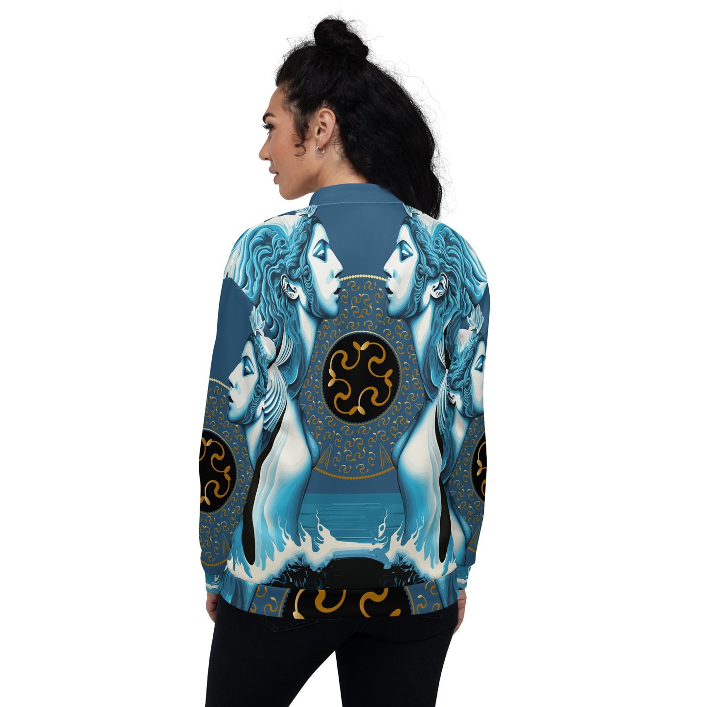 Unisex Bomber Jacket Kukloso Sea Siren No 2 Free Shipping