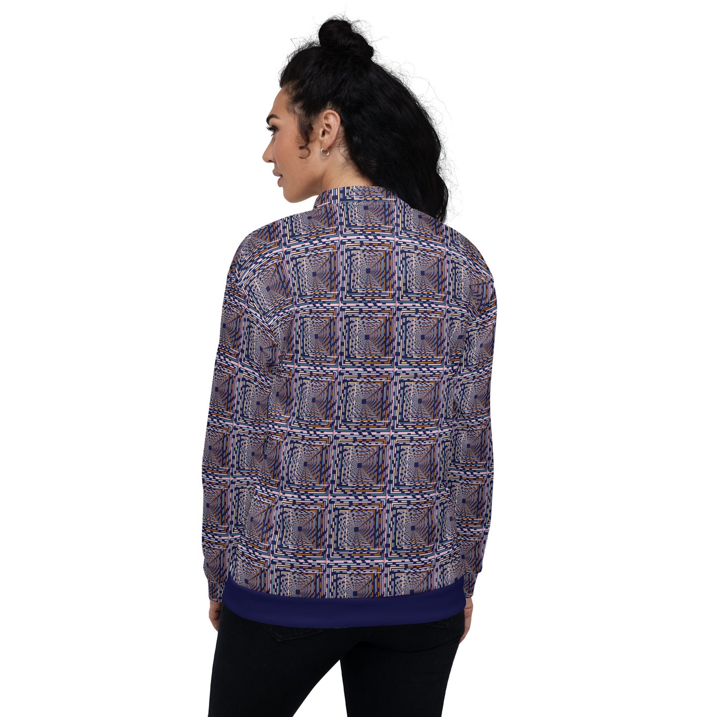 Unisex Bomber Jacket Kuklos Pattern No 57 No 2 Free Shipping