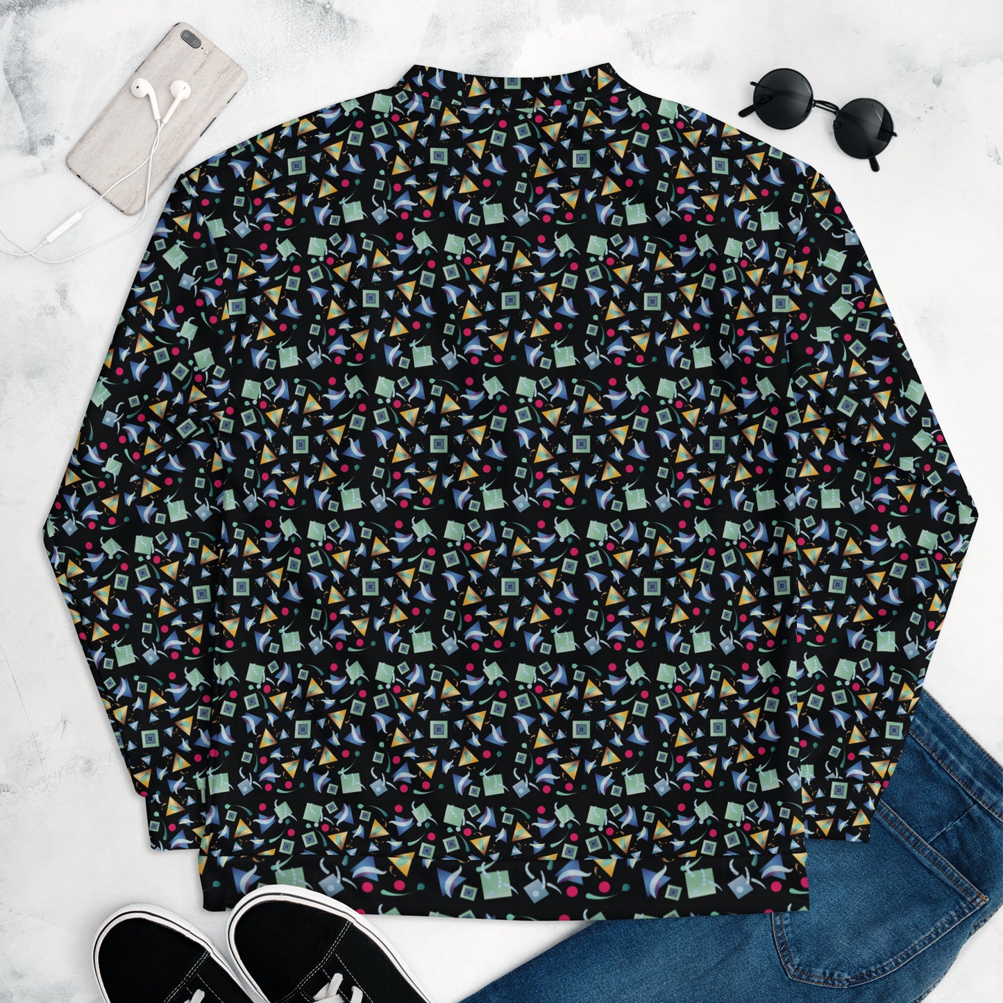 Unisex Bomber Jacket Kukloso Whimsical No 11 B Free Shipping