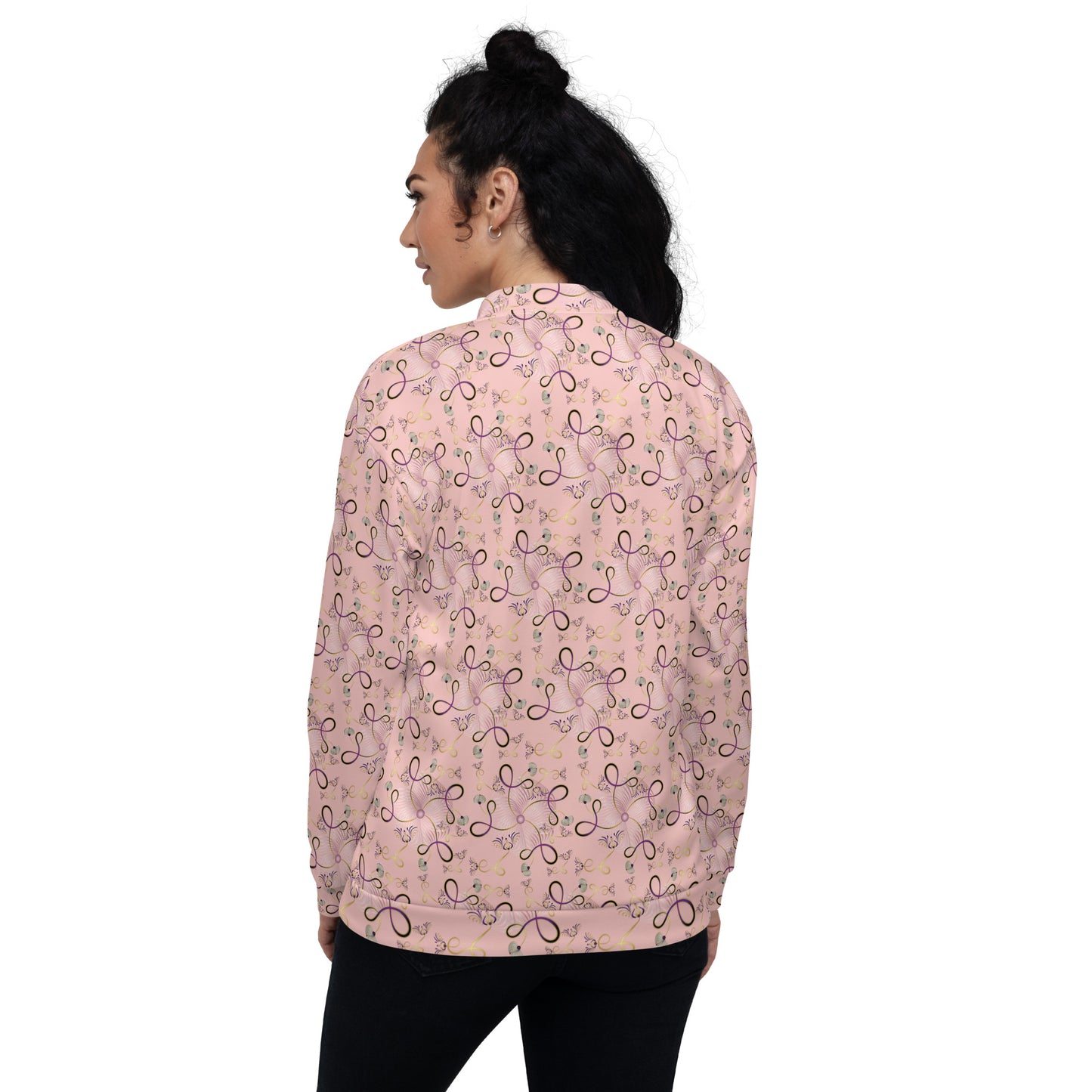 Unisex Bomber Jacket Kukloso Whimsical No 25 B Free Shipping