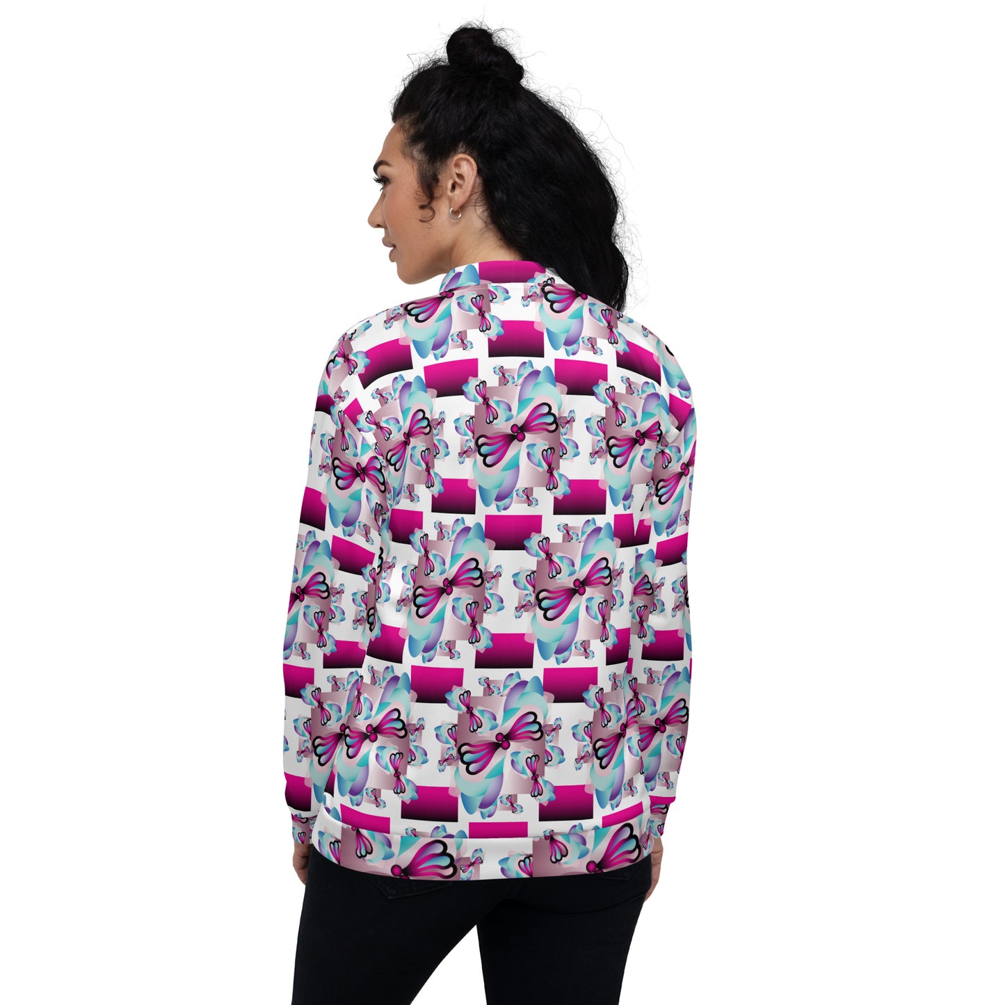 Unisex Bomber Jacket Kukloso Whimsical No 32 A Free Shipping