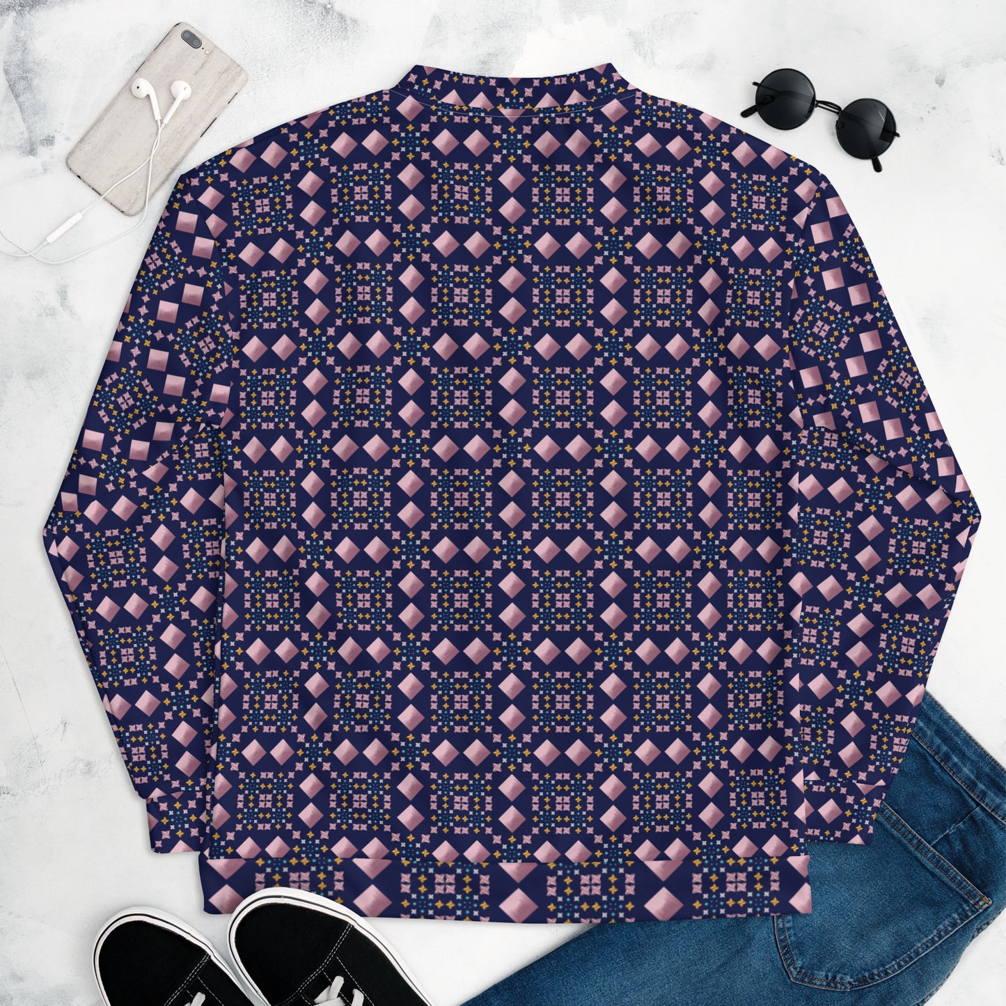 Unisex Bomber Jacket Kukloso Whimsical No 45 A Free Shipping