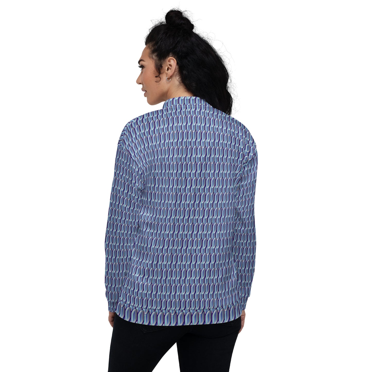 Unisex Bomber Jacket Kukloso Whimsical No 55 A Free Shipping