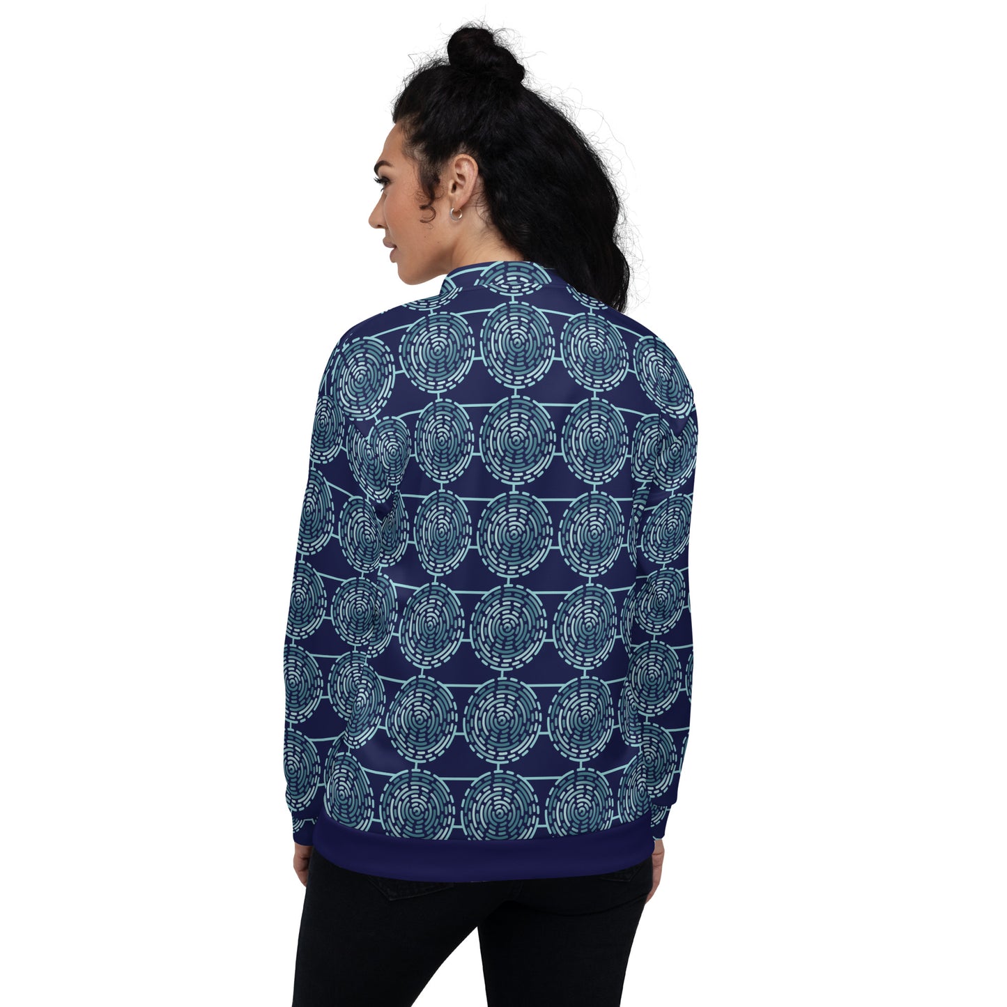 Unisex Bomber Jacket Kukloso Whimsical No 68 A Free Shipping