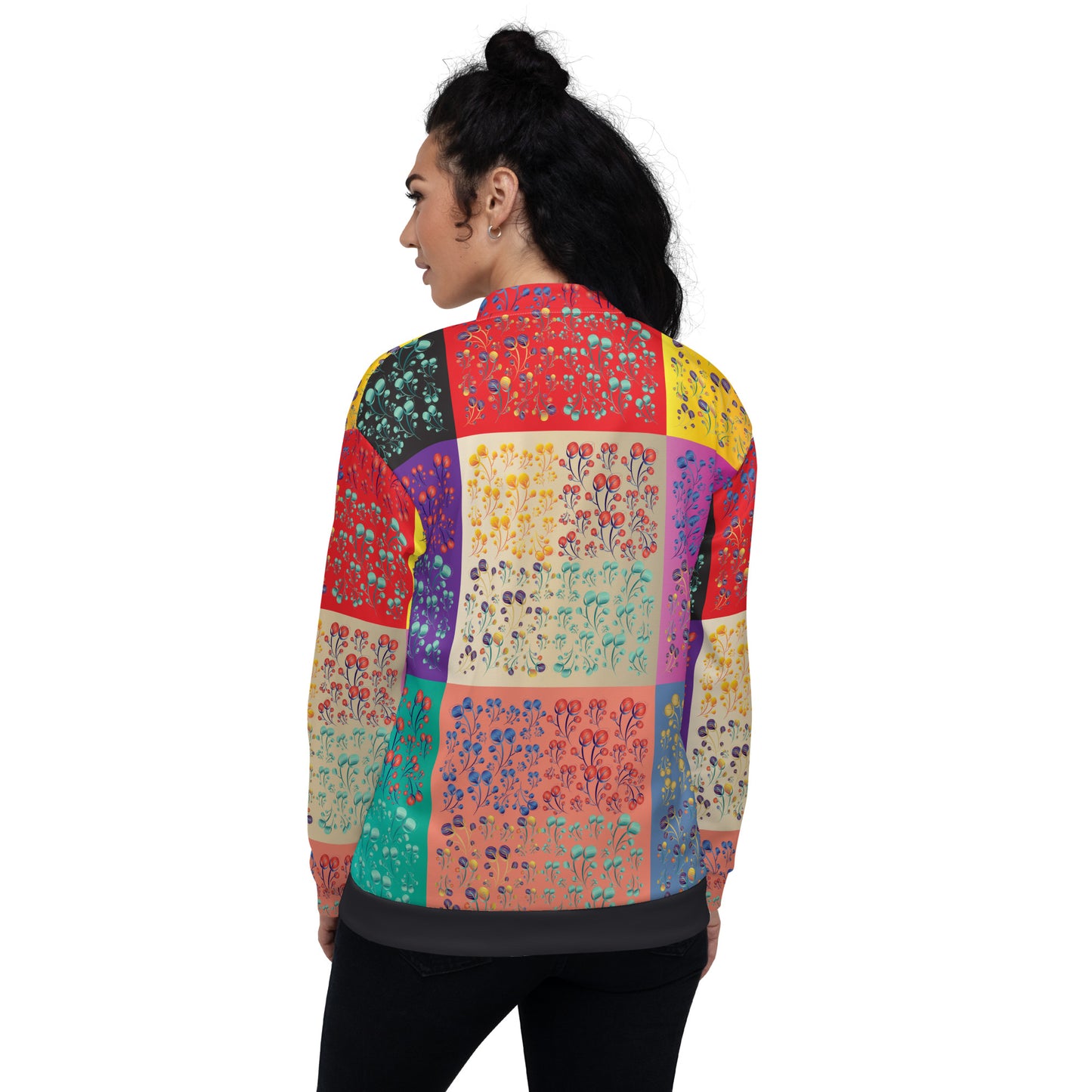 Unisex Bomber Jacket Kukloso Melange de fleur Composite No 50 A Free Shipping