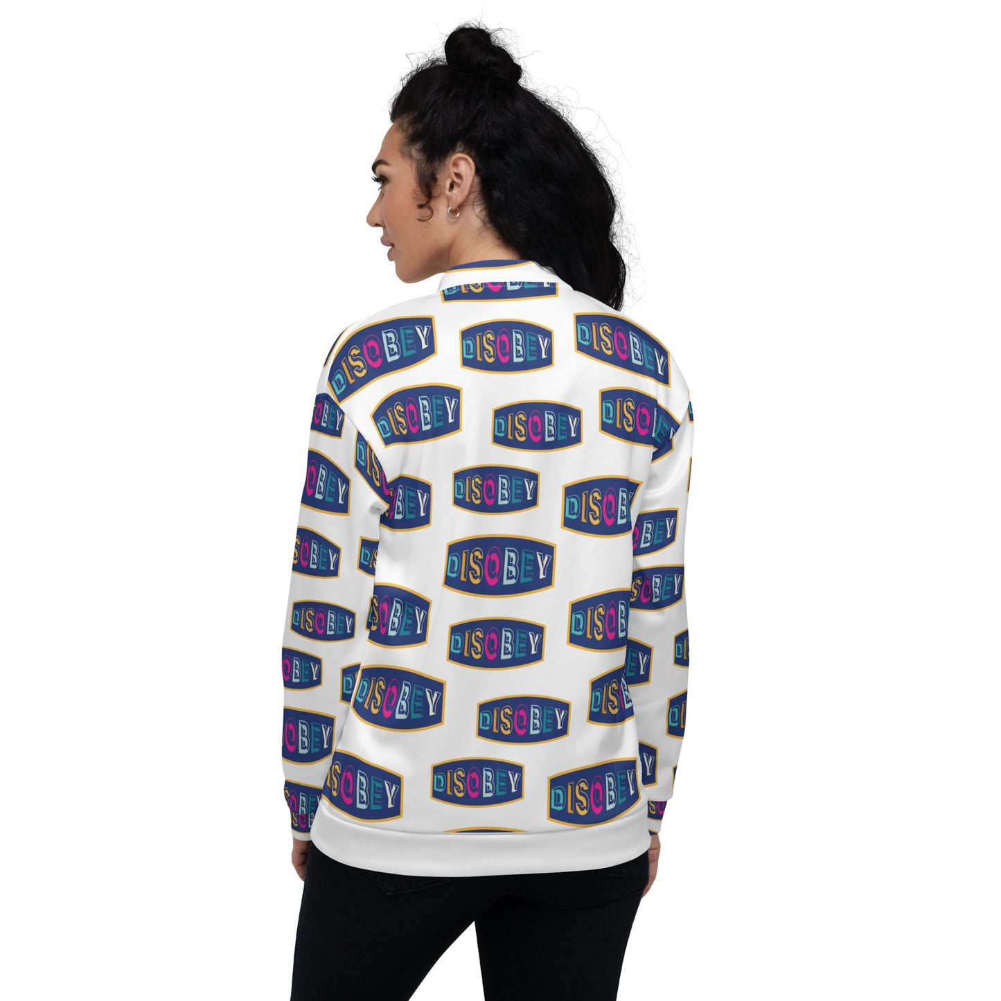 Unisex Bomber Jacket Kukloso Disobey No 1 - Free Shipping