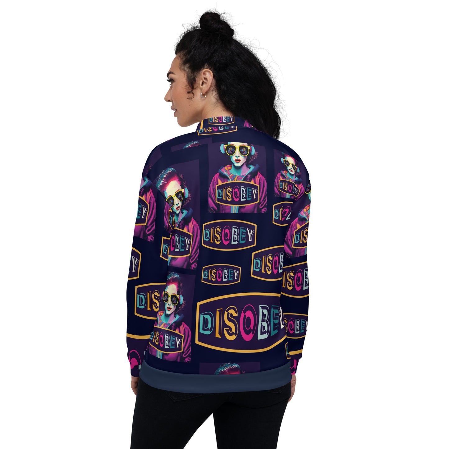 Unisex Bomber Jacket Kukloso Disobey No 3 - Free Shipping