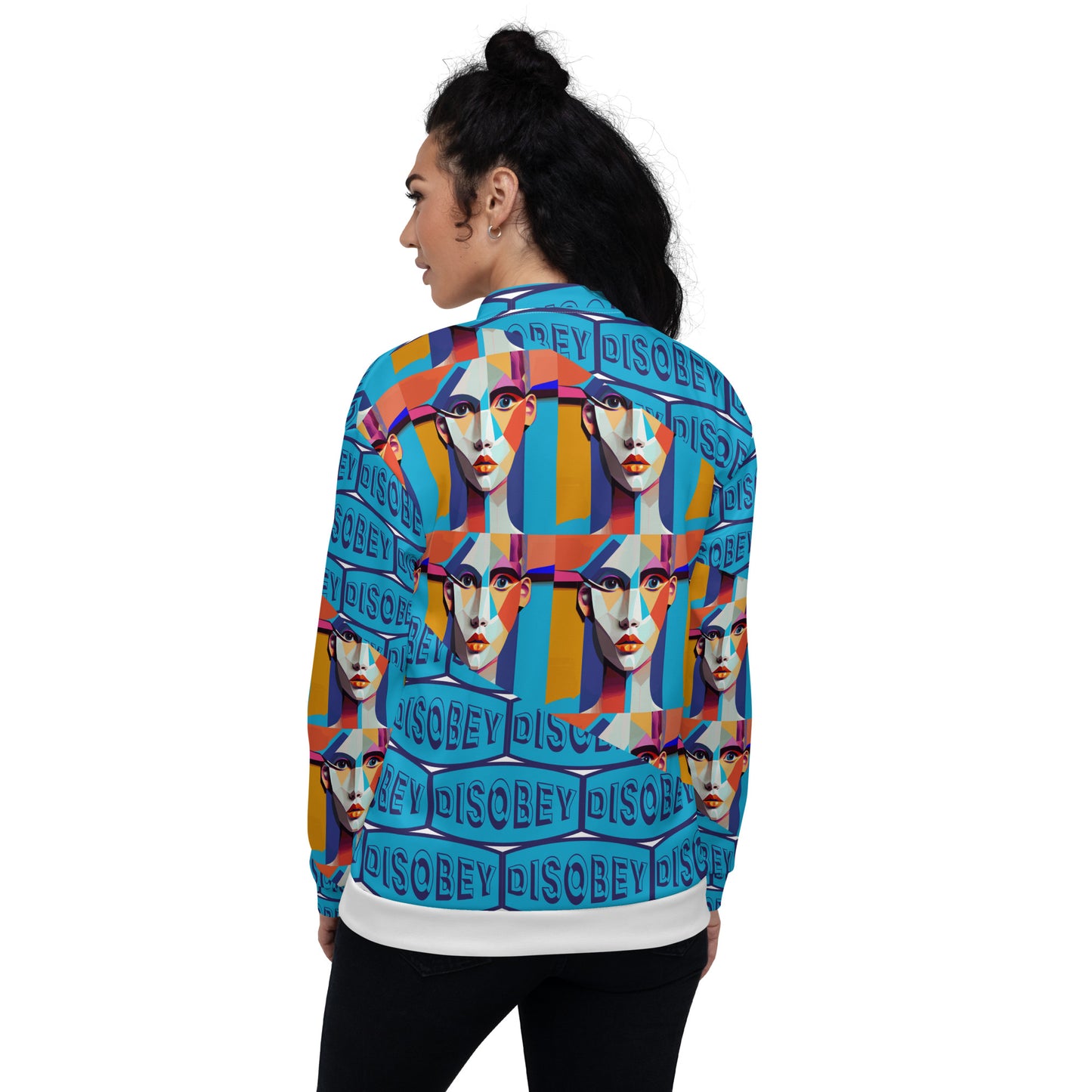 Unisex Bomber Jacket Kukloso Disobey No 4 - Free Shipping