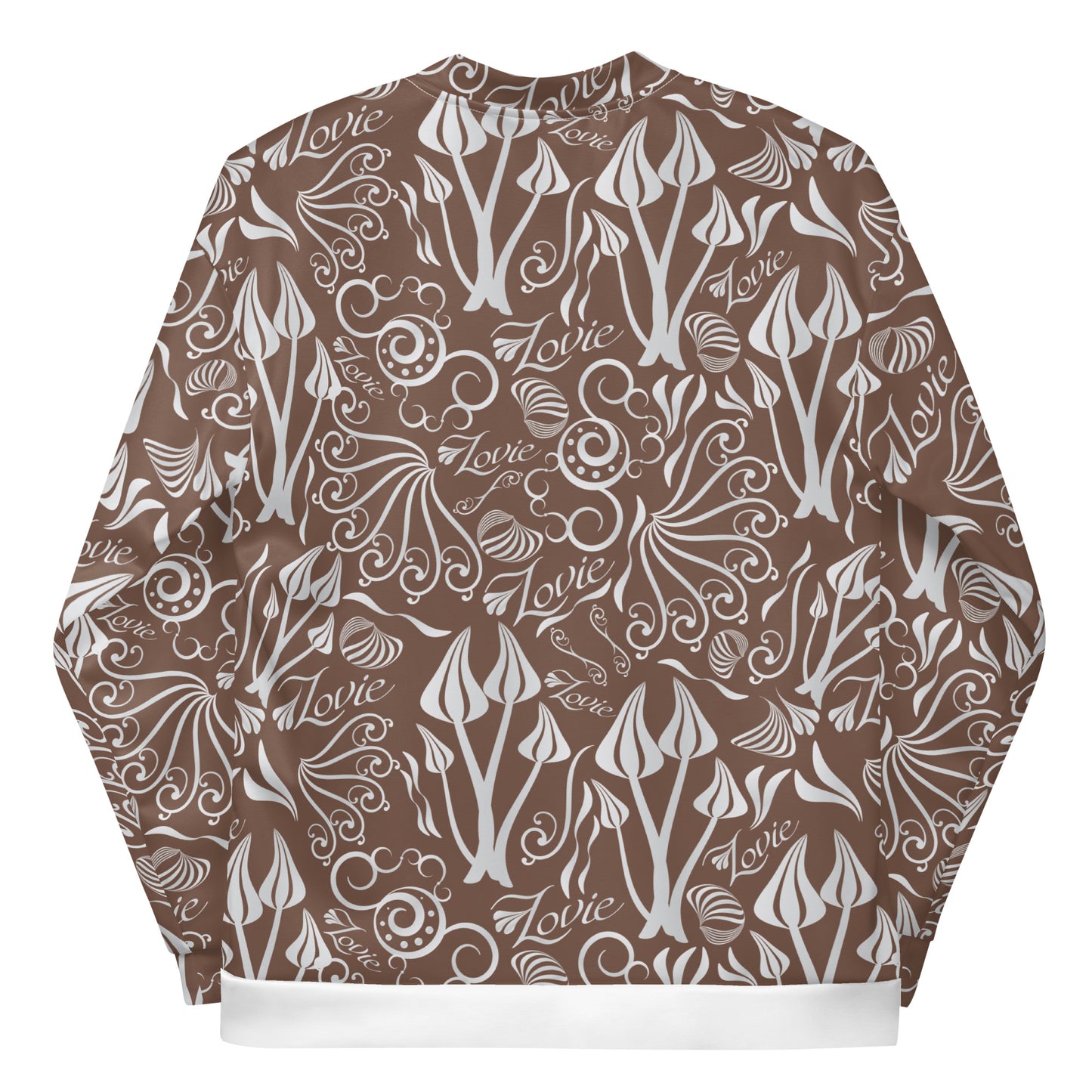 Unisex Bomber Jacket Kukloso 'Lovie' No 1 Cocoa - Free Shipping