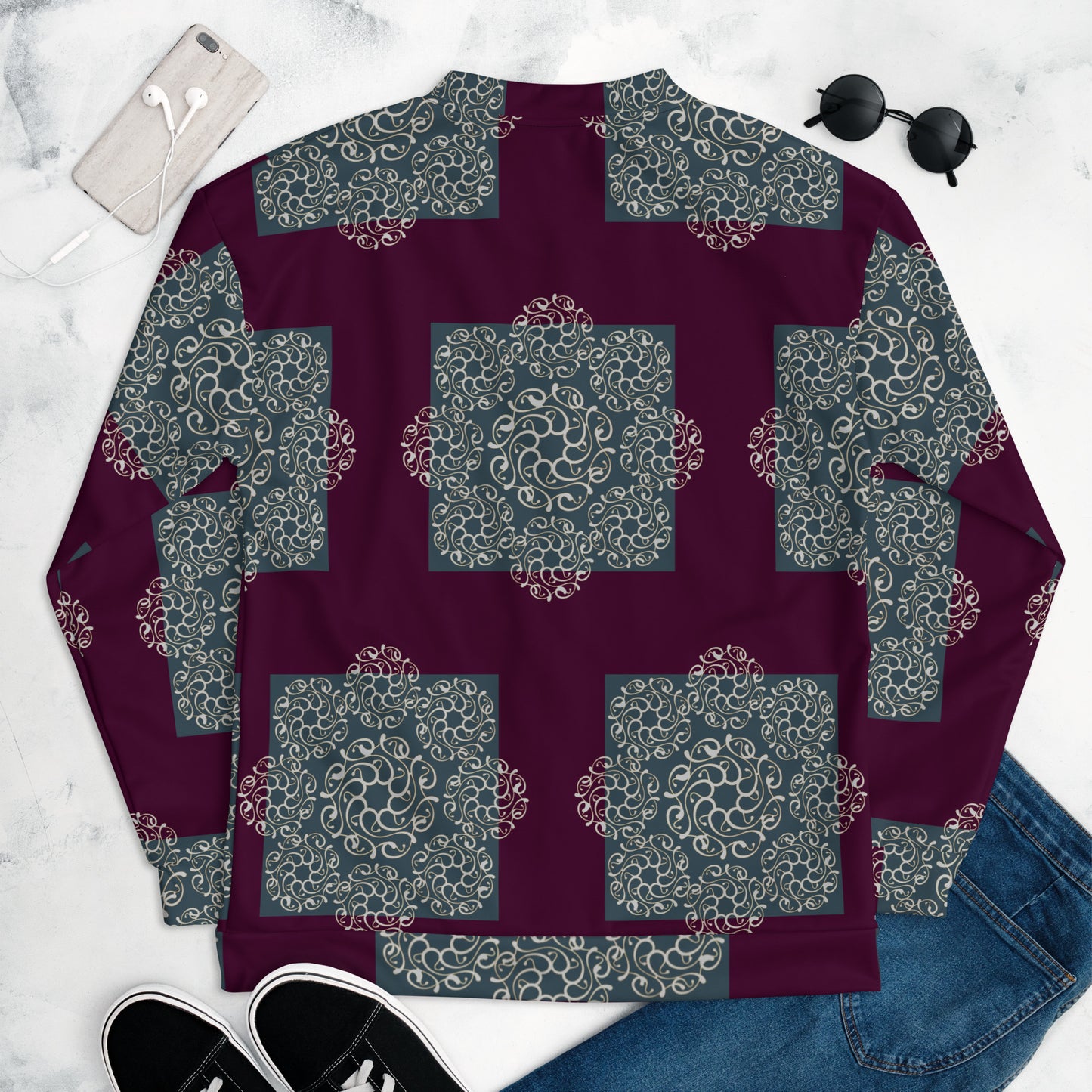 Unisex Bomber Jacket Kukloso Abstractical No 6 - Free Shipping
