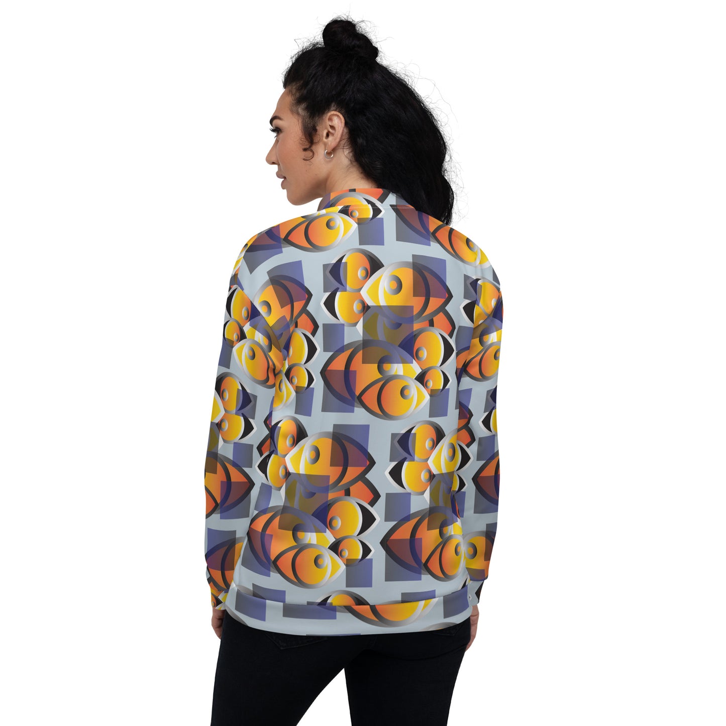 Unisex Bomber Jacket Kukloso Abstractical No 253 - Free Shipping