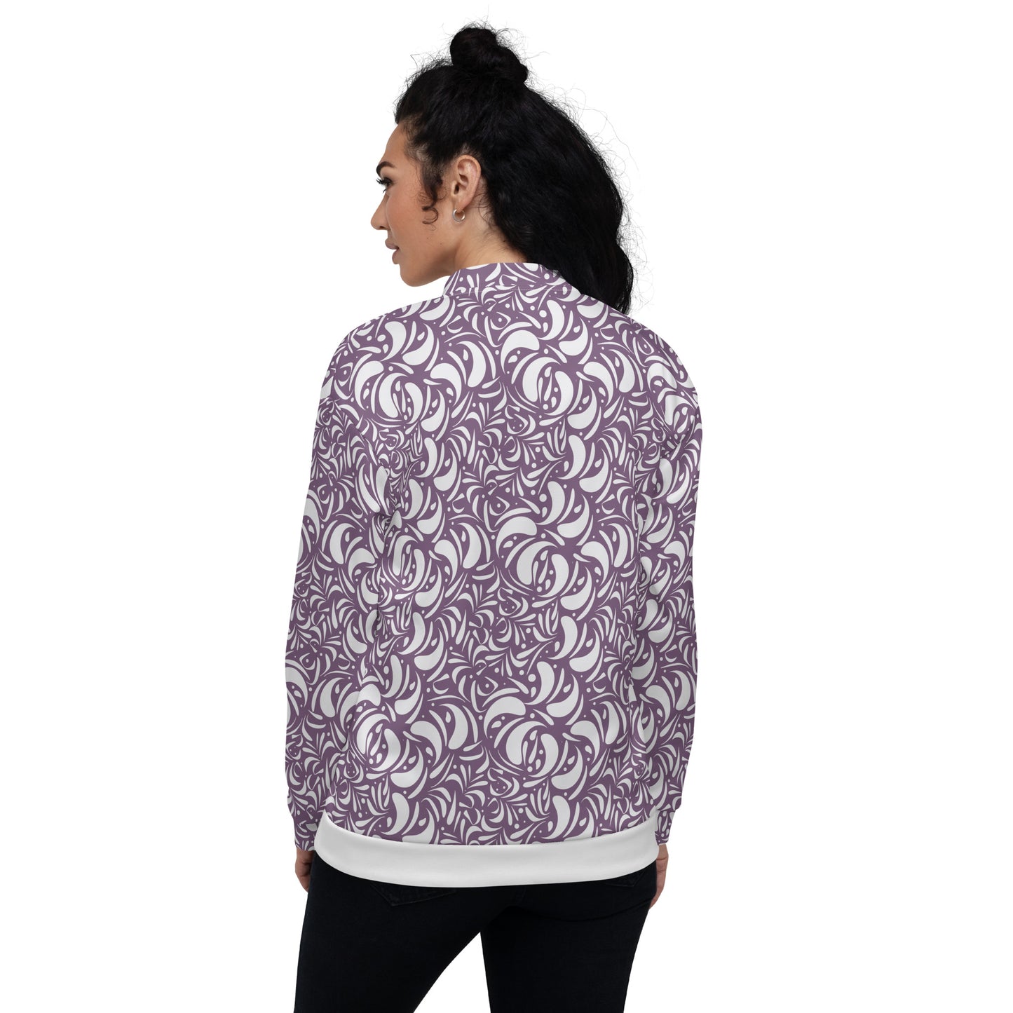 Unisex Bomber Jacket Kukloso Panopoly de fleuron No 5 - Free Shipping