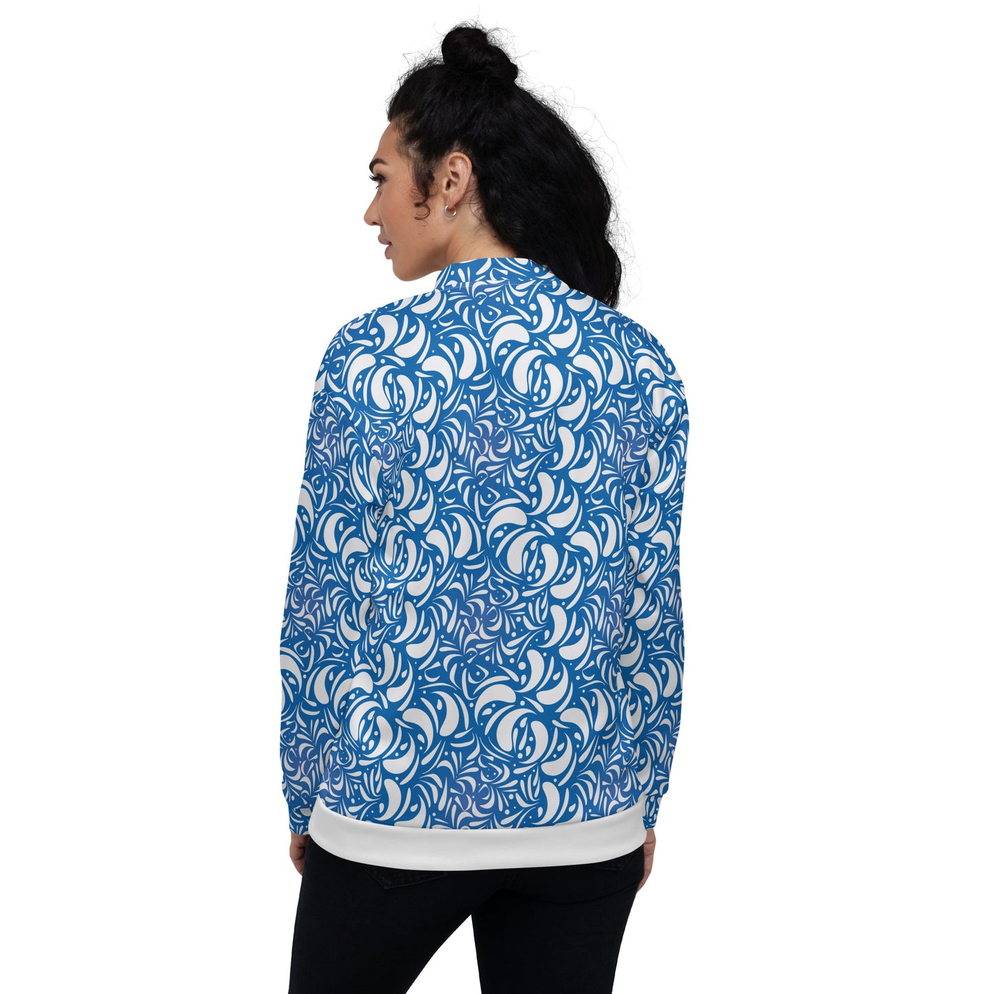 Unisex Bomber Jacket Kukloso Panopoly de fleuron No 7 - Free Shipping