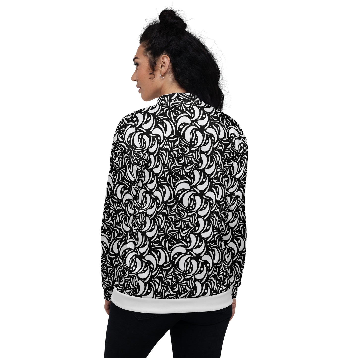 Unisex Bomber Jacket Kukloso Panopoly de fleuron No 9 - Free Shipping
