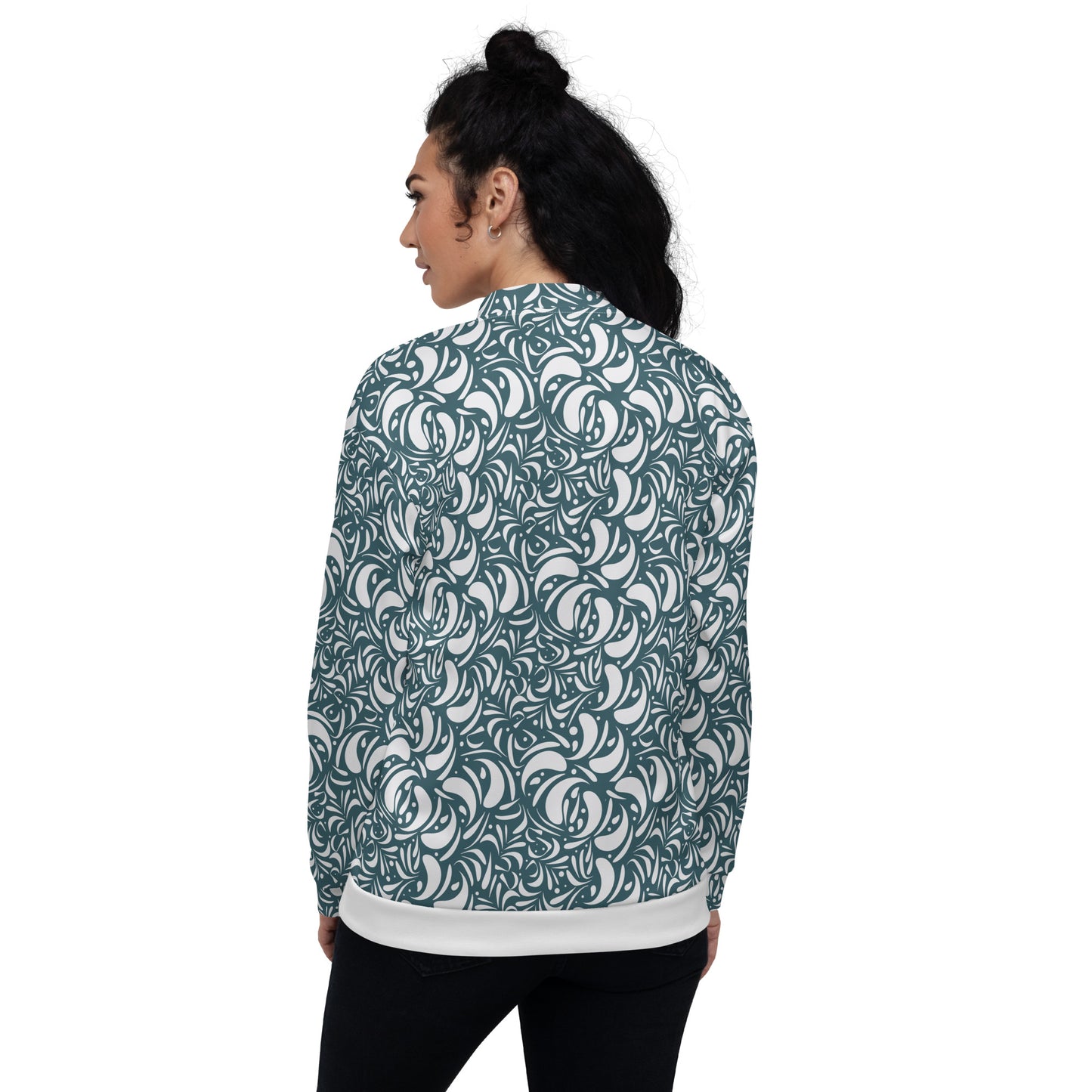 Unisex Bomber Jacket Kukloso Panopoly de fleuron No 10 - Free Shipping