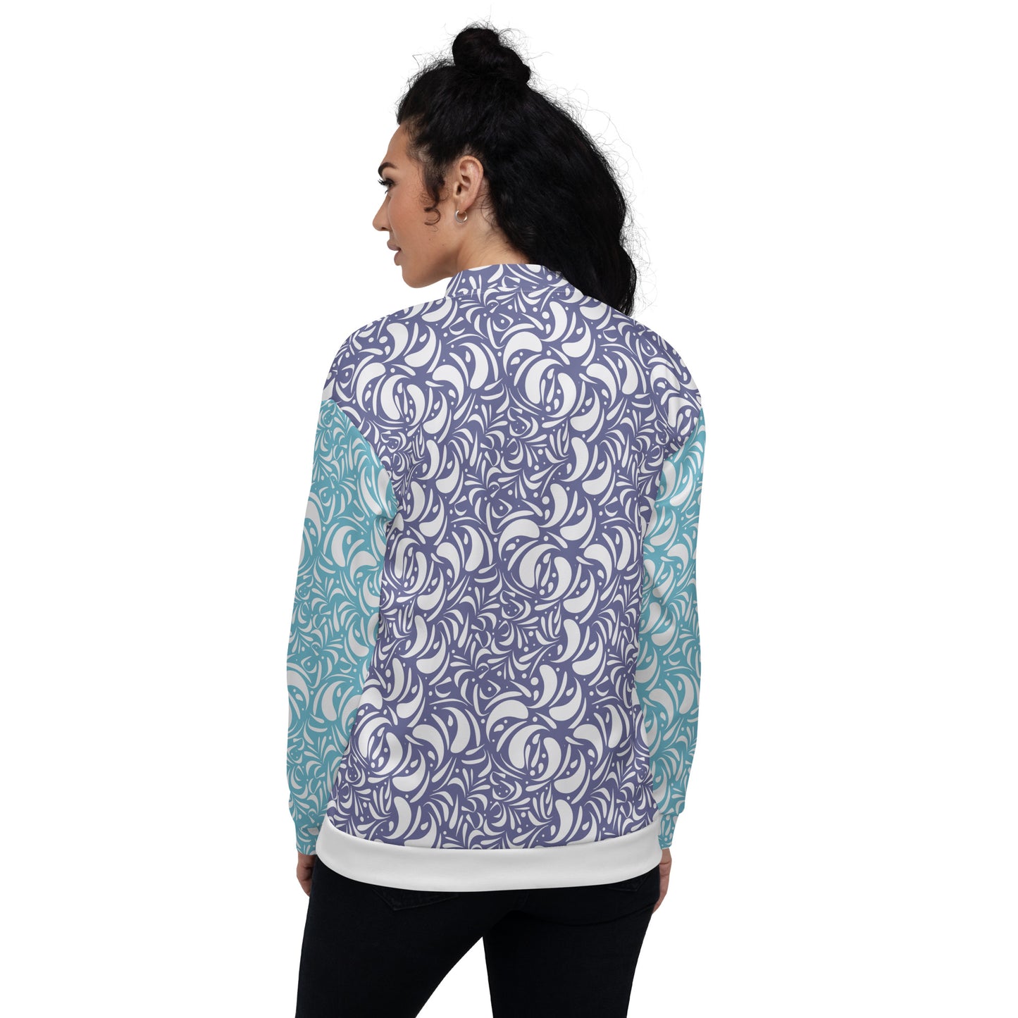 Unisex Bomber Jacket Kukloso Panopoly de fleuron No 11 - Free Shipping