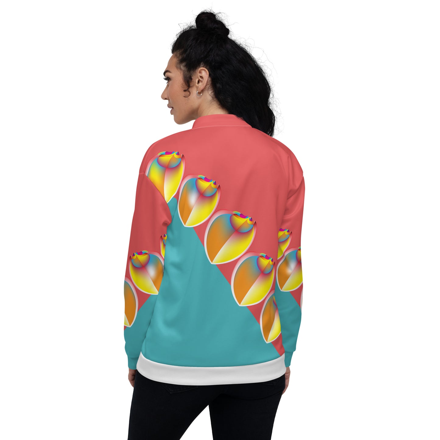 Unisex Bomber Jacket Kukloso Circularity No 94 No 1 - Free Shipping