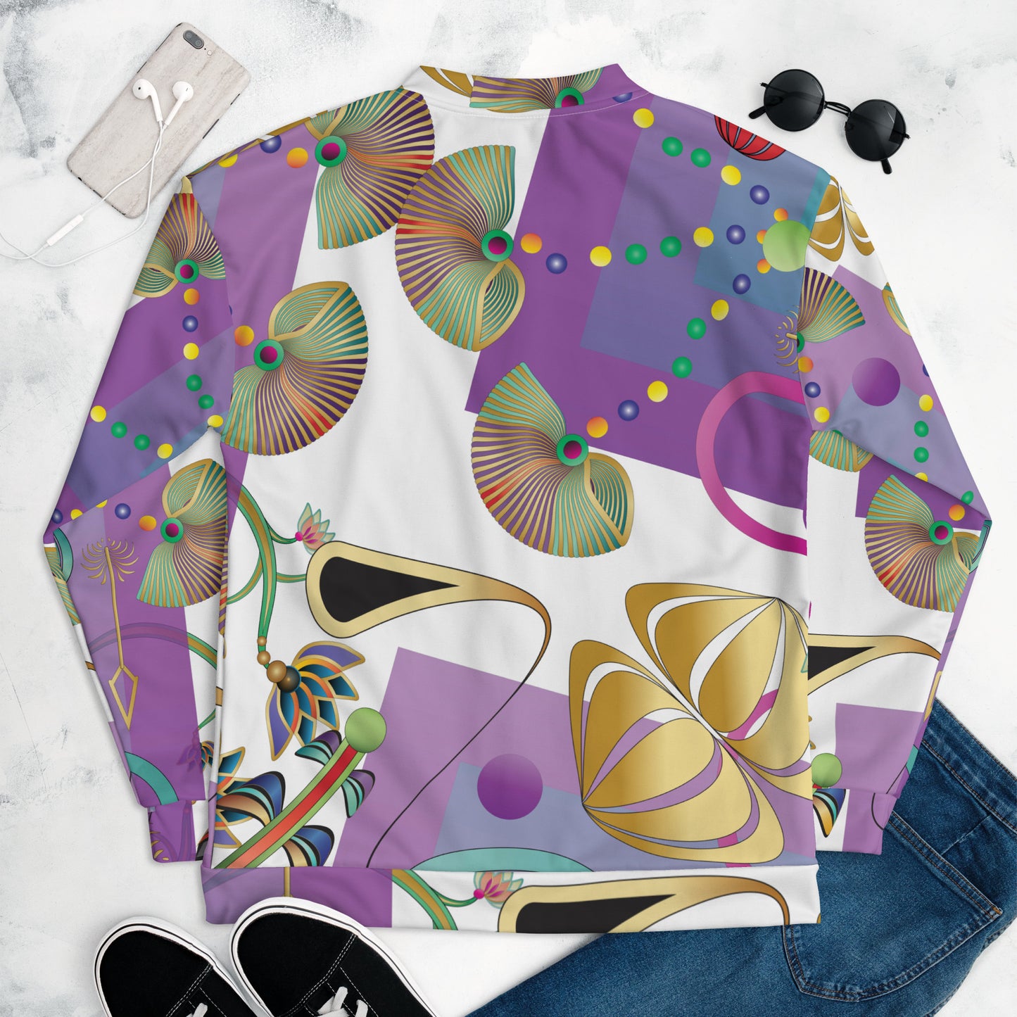 Unisex Bomber Jacket Kukloso Kuklos No 4358 Pattern XL - Free Shipping