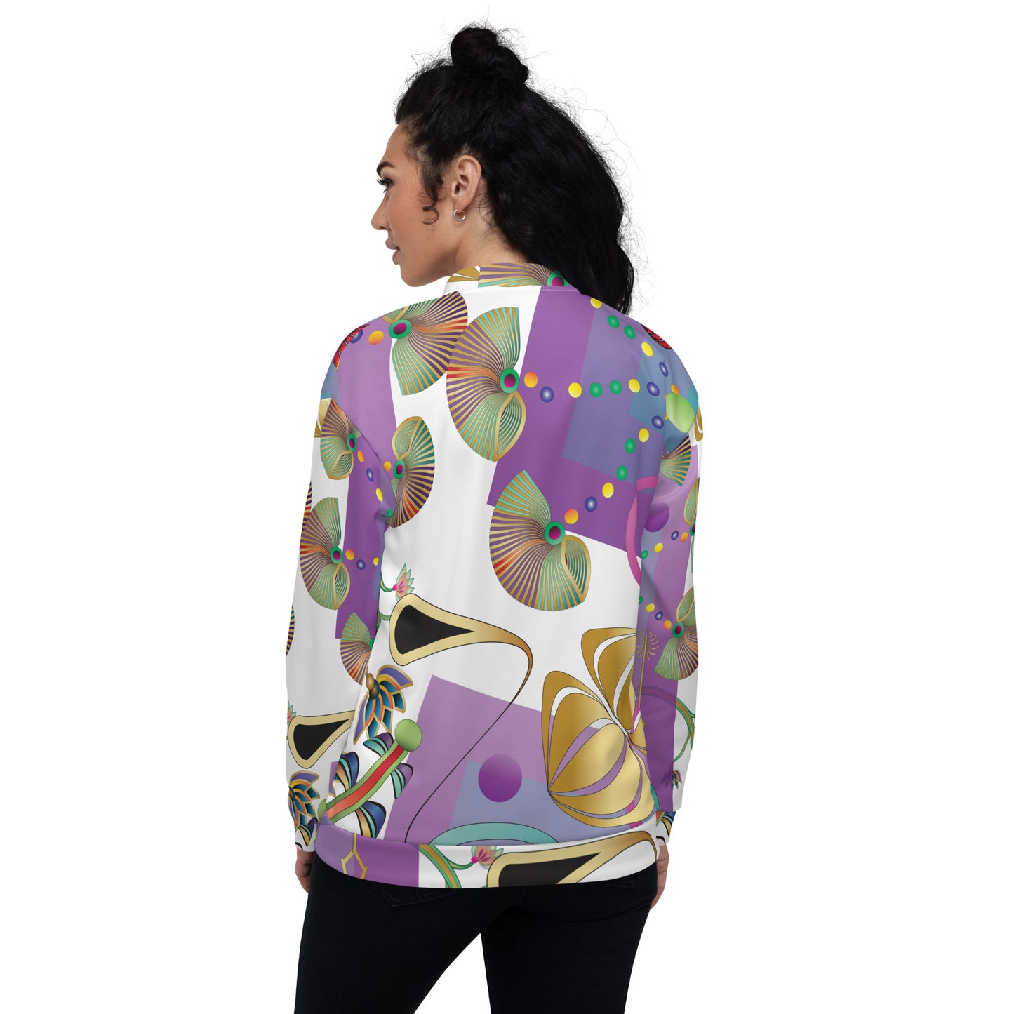Unisex Bomber Jacket Kukloso Kuklos No 4358 Pattern XL - Free Shipping