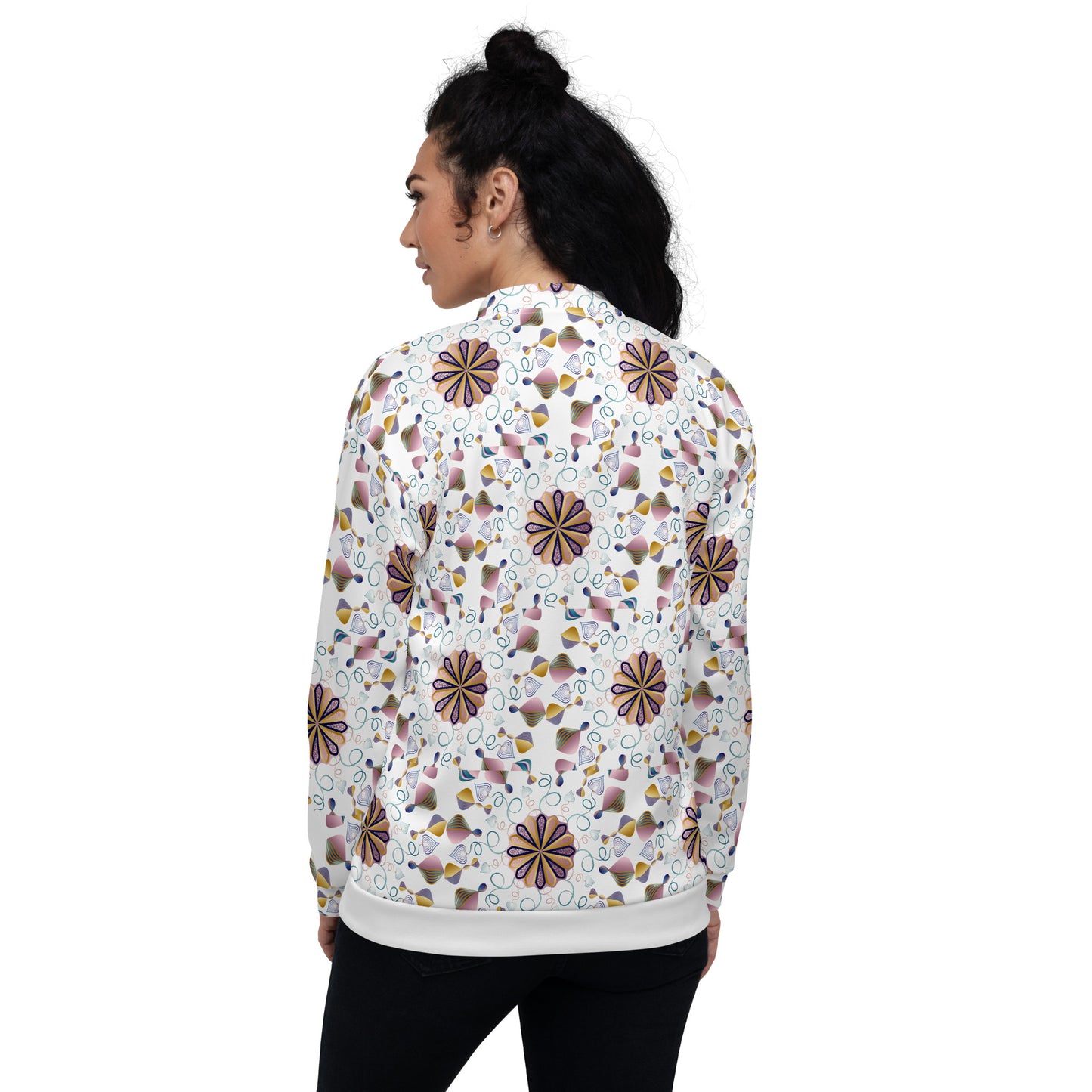 Unisex Bomber Jacket Kukloso Kuklos No 4393 Pattern - Free Shipping