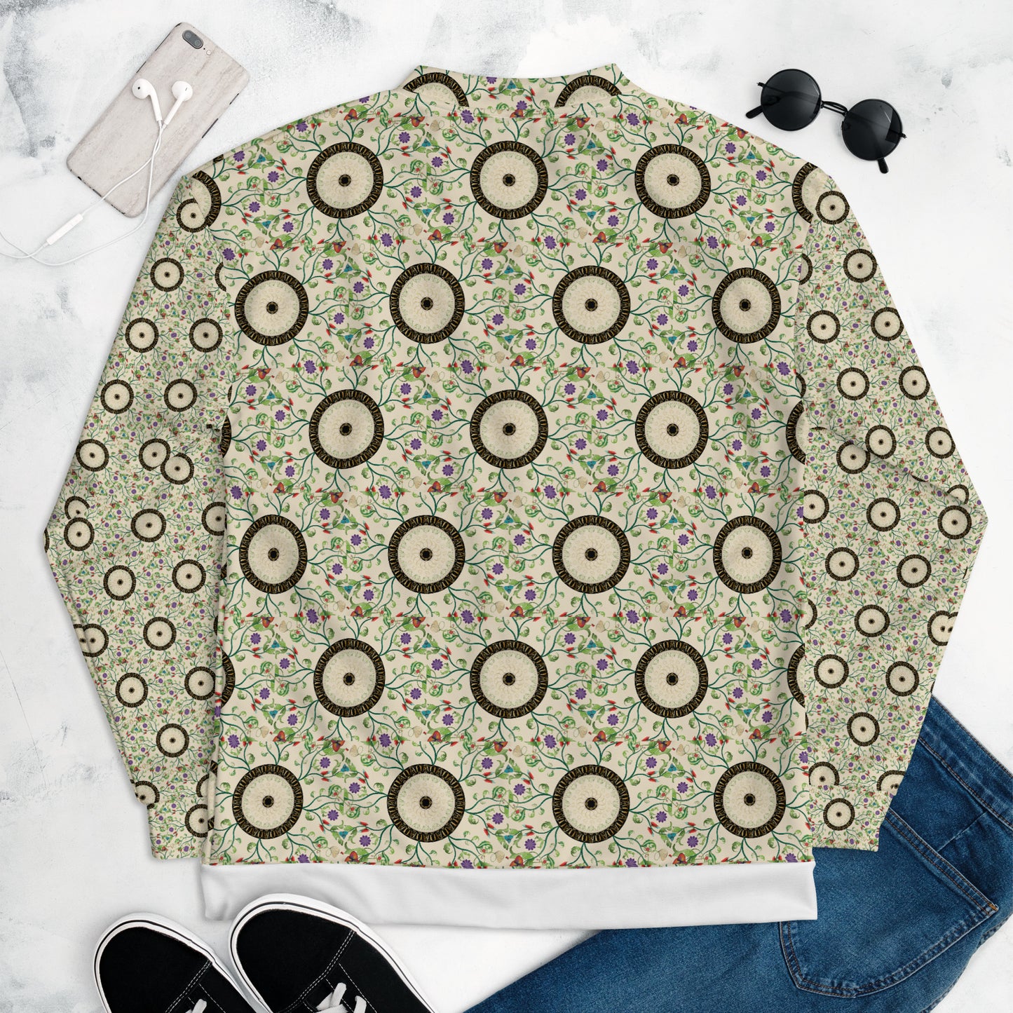 Unisex Bomber Jacket Kukloso Kuklos No 4357 Pattern - Free Shipping