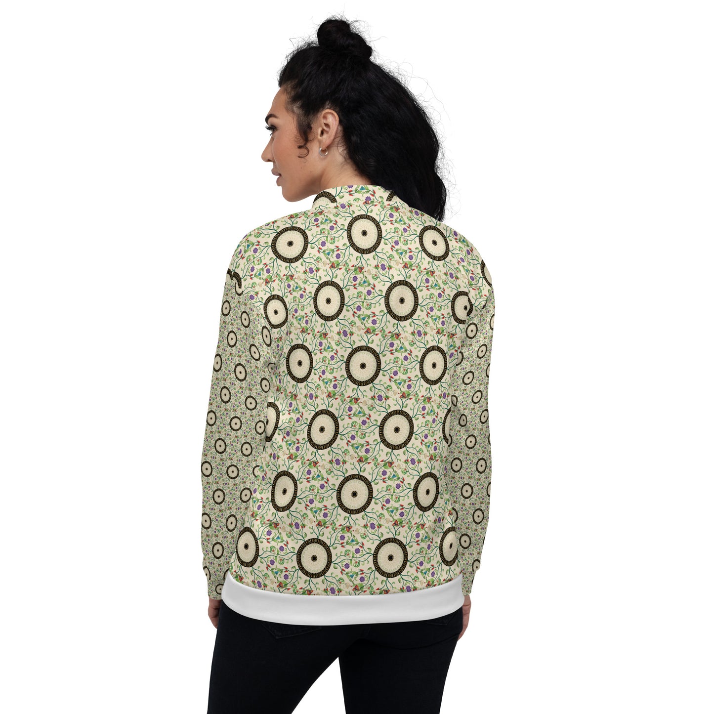 Unisex Bomber Jacket Kukloso Kuklos No 4357 Pattern - Free Shipping