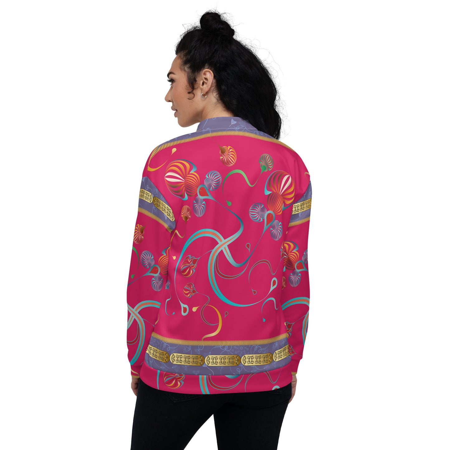 Unisex Bomber Jacket Kukloso Kuklos No 4375 Pattern - Free Shipping