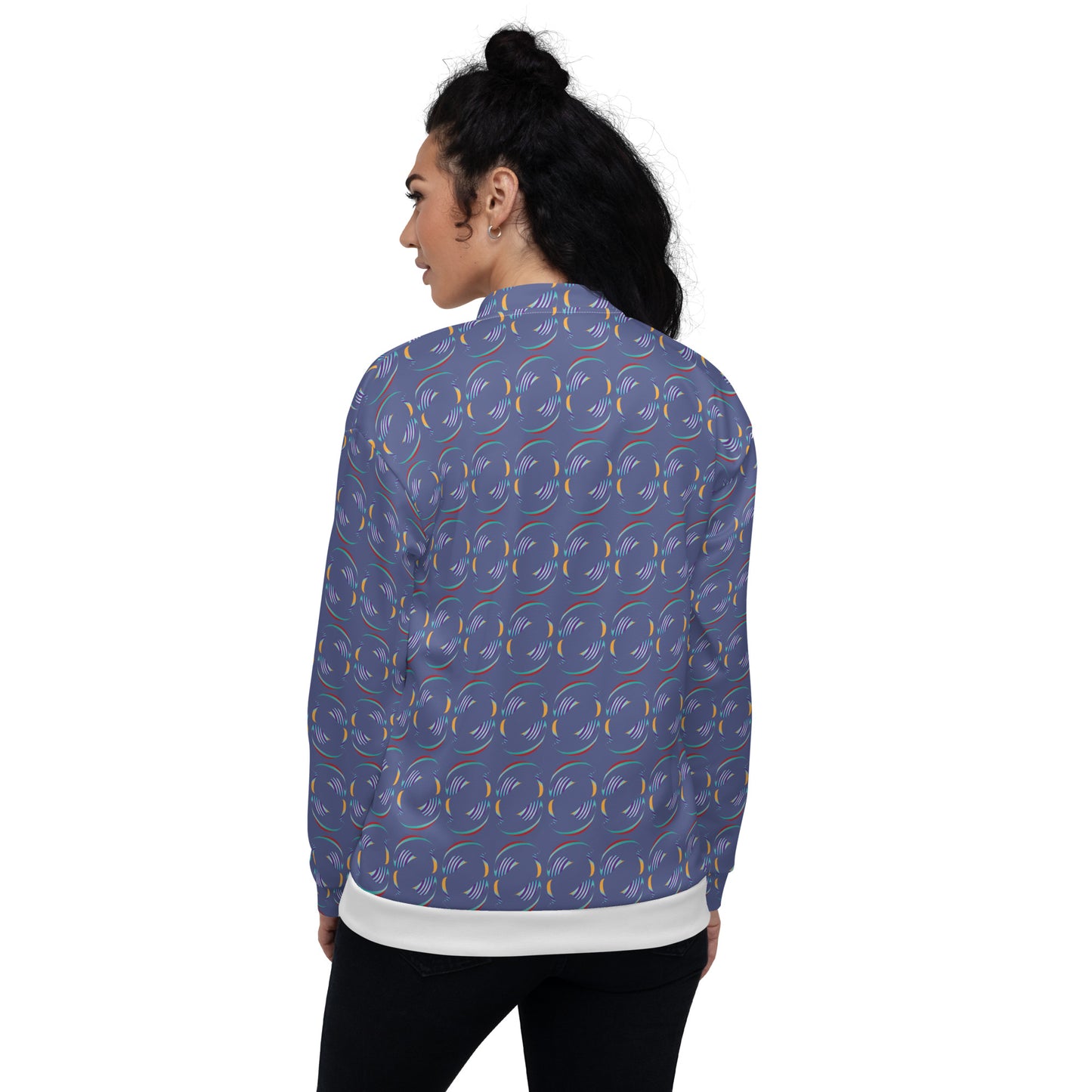 Unisex Bomber Jacket Kukloso Fleuron No 76 No 1 - Free Shipping