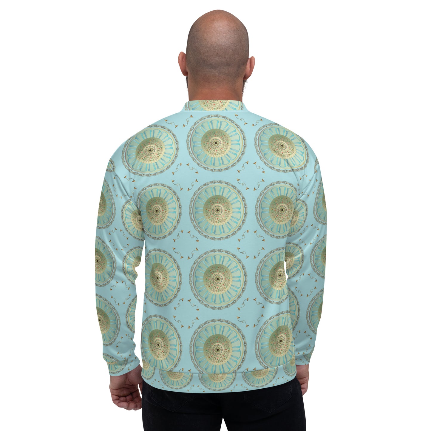 Unisex Bomber Jacket Kukloso Mandala Delicata - Free Shipping