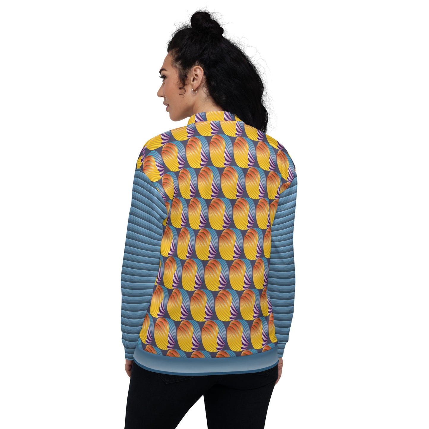 Unisex Bomber Jacket Kukloso Abstractical No 287 A - Free Shipping