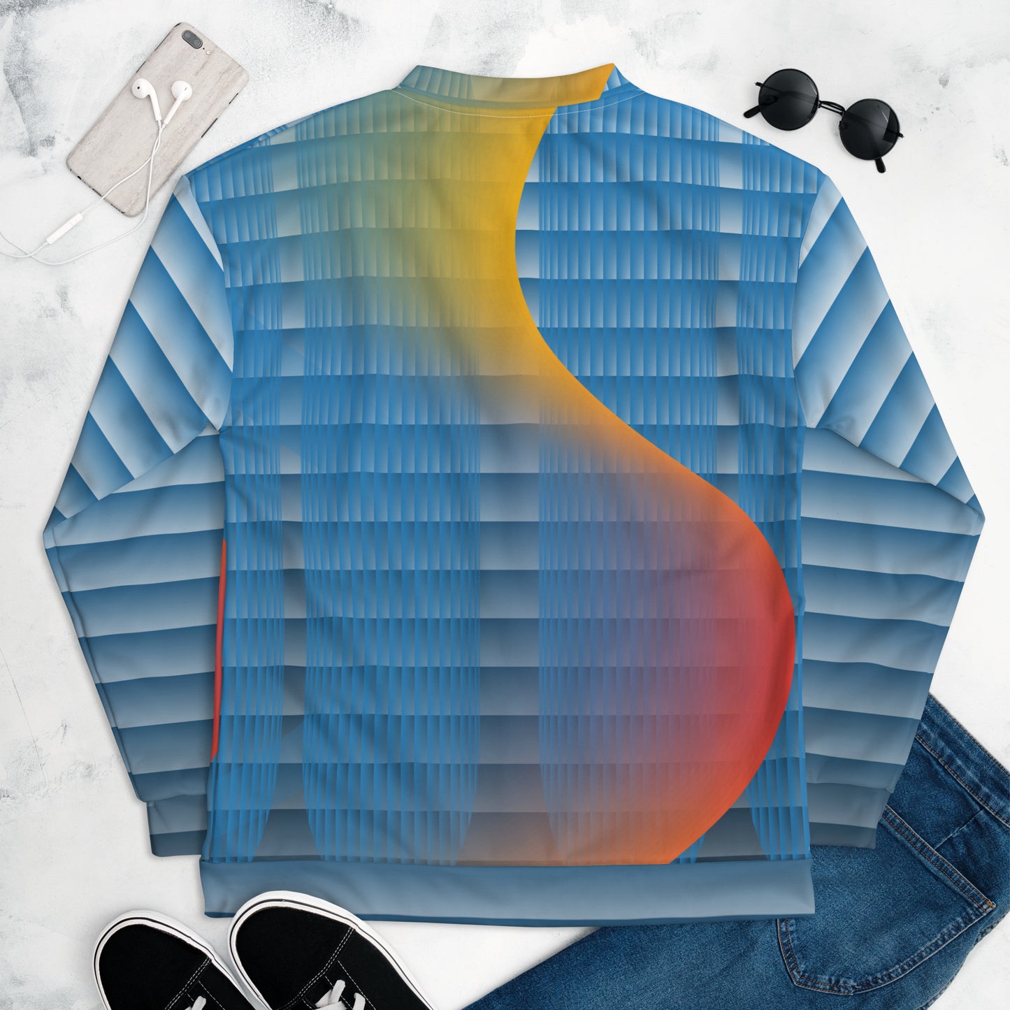 Unisex Bomber Jacket Kukloso Abstractical No 287 B - Free Shippping
