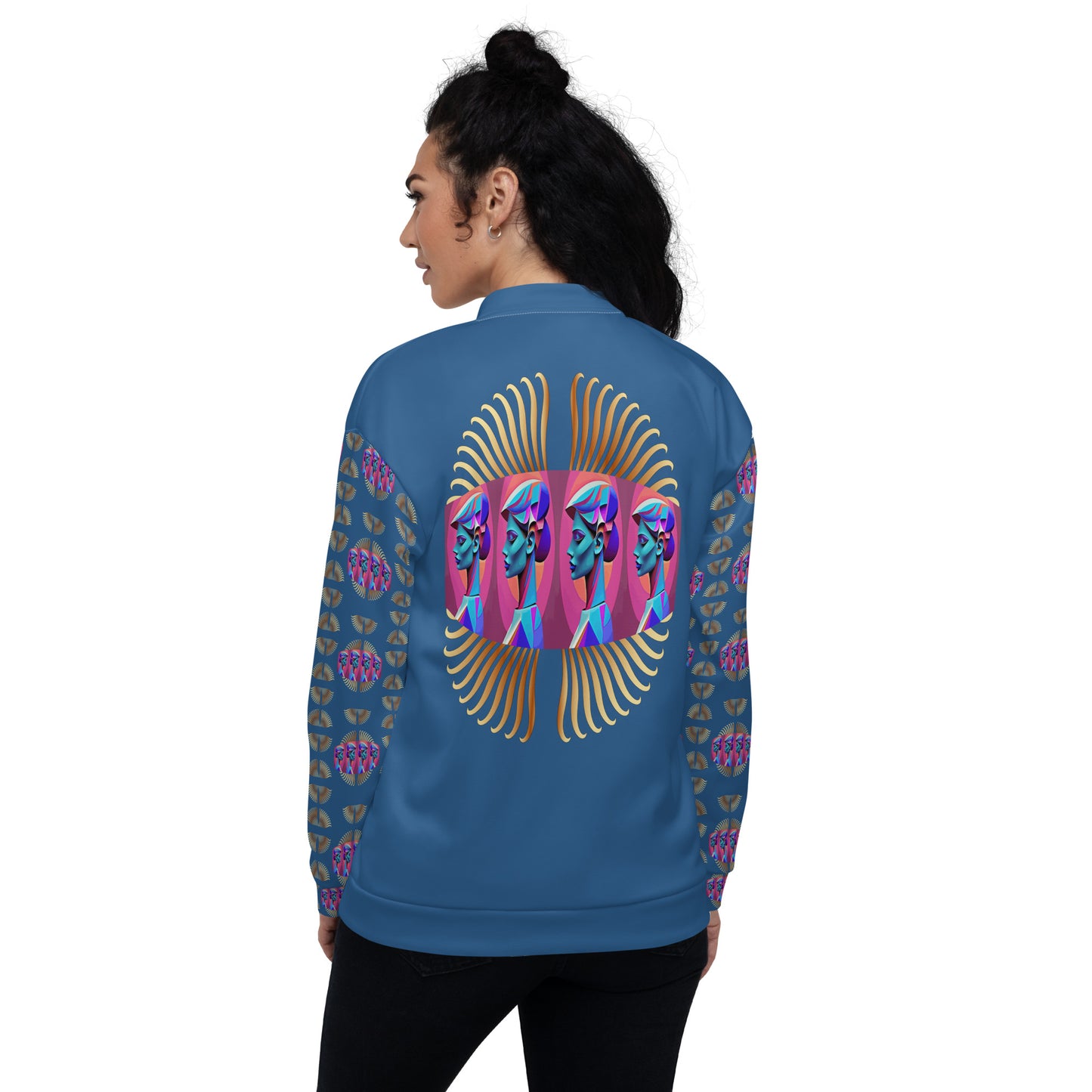 Unisex Bomber Jacket Kukloso Abstracticon No 23 - Free Shipping
