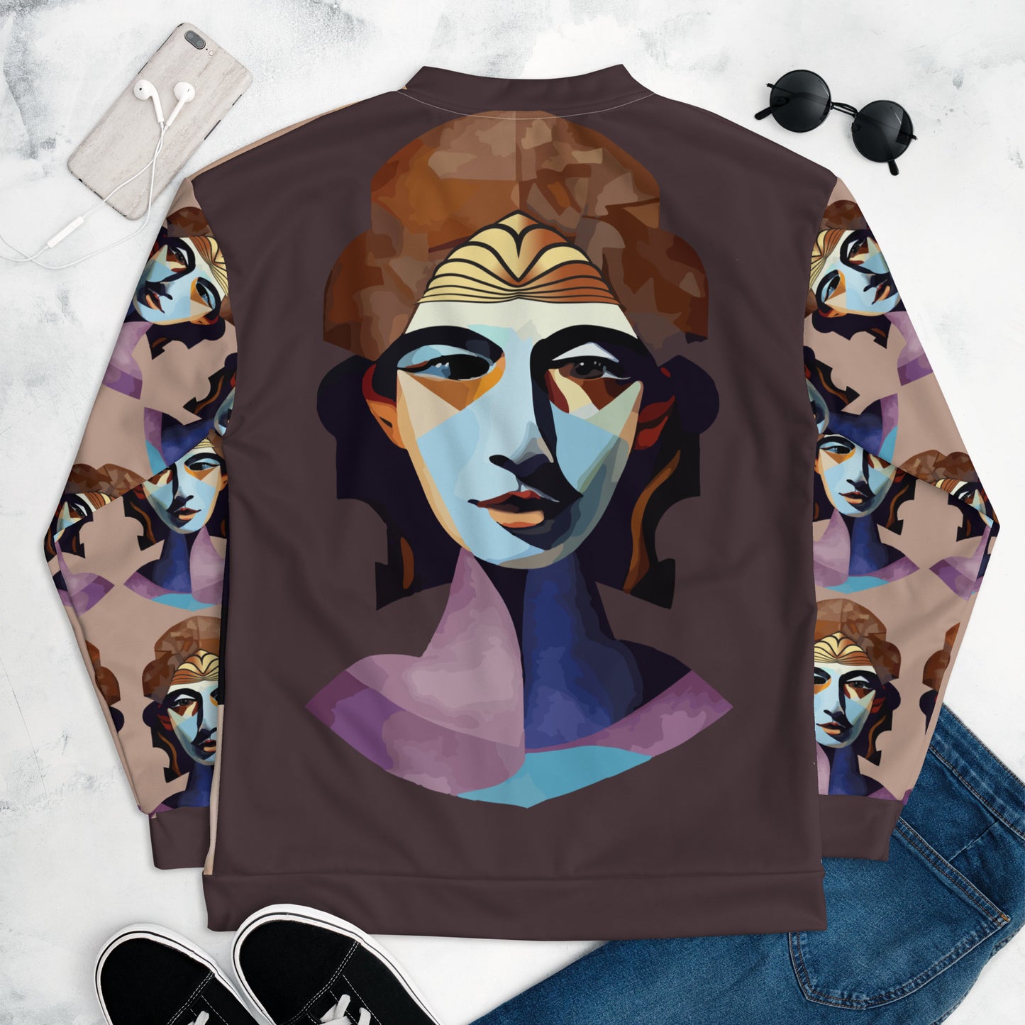 Unisex Bomber Jacket Kukloso Abstracticon No 29 - Free Shipping