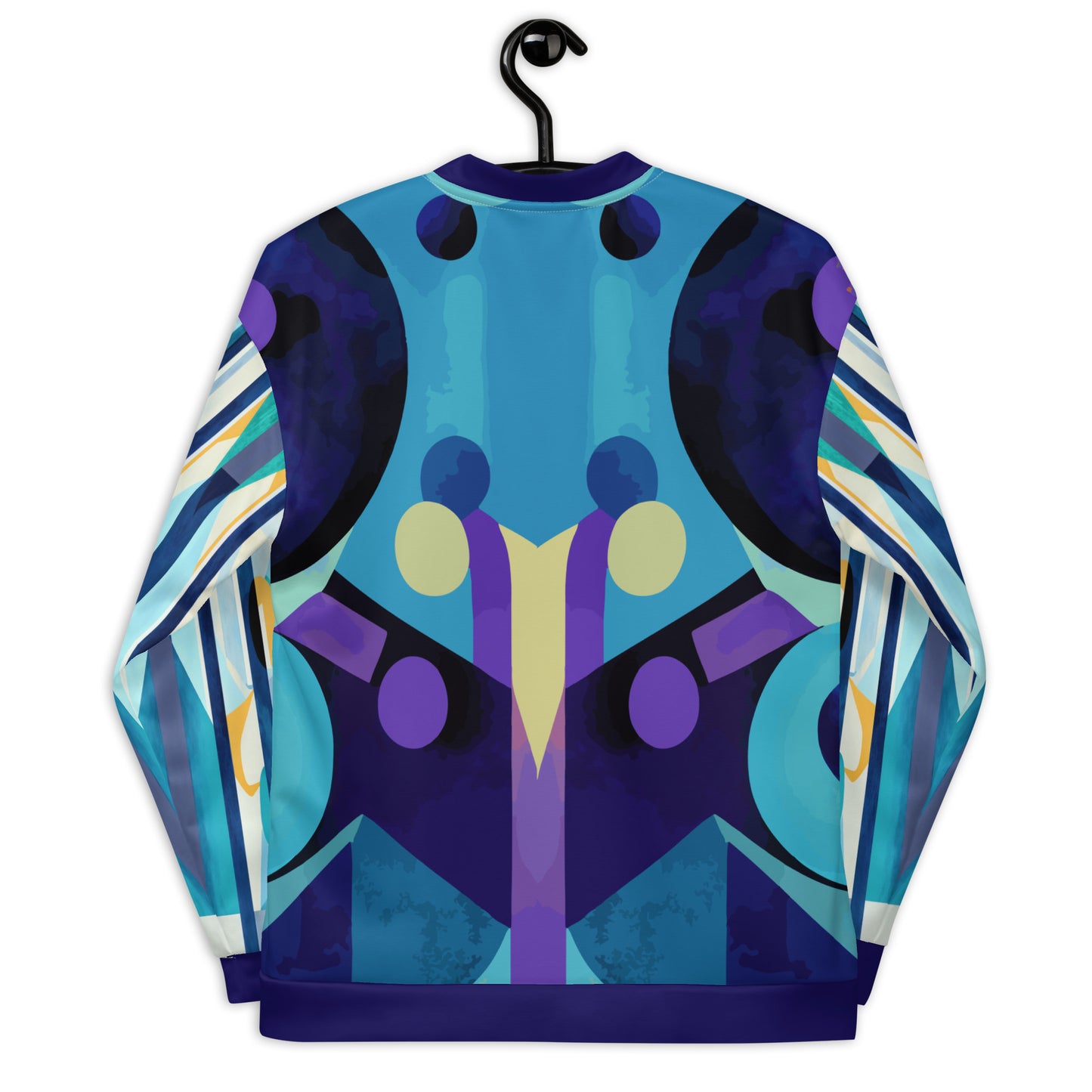Unisex Bomber Jacket Kukloso Abstracticon No 33 Large Pattern - Free Shipping
