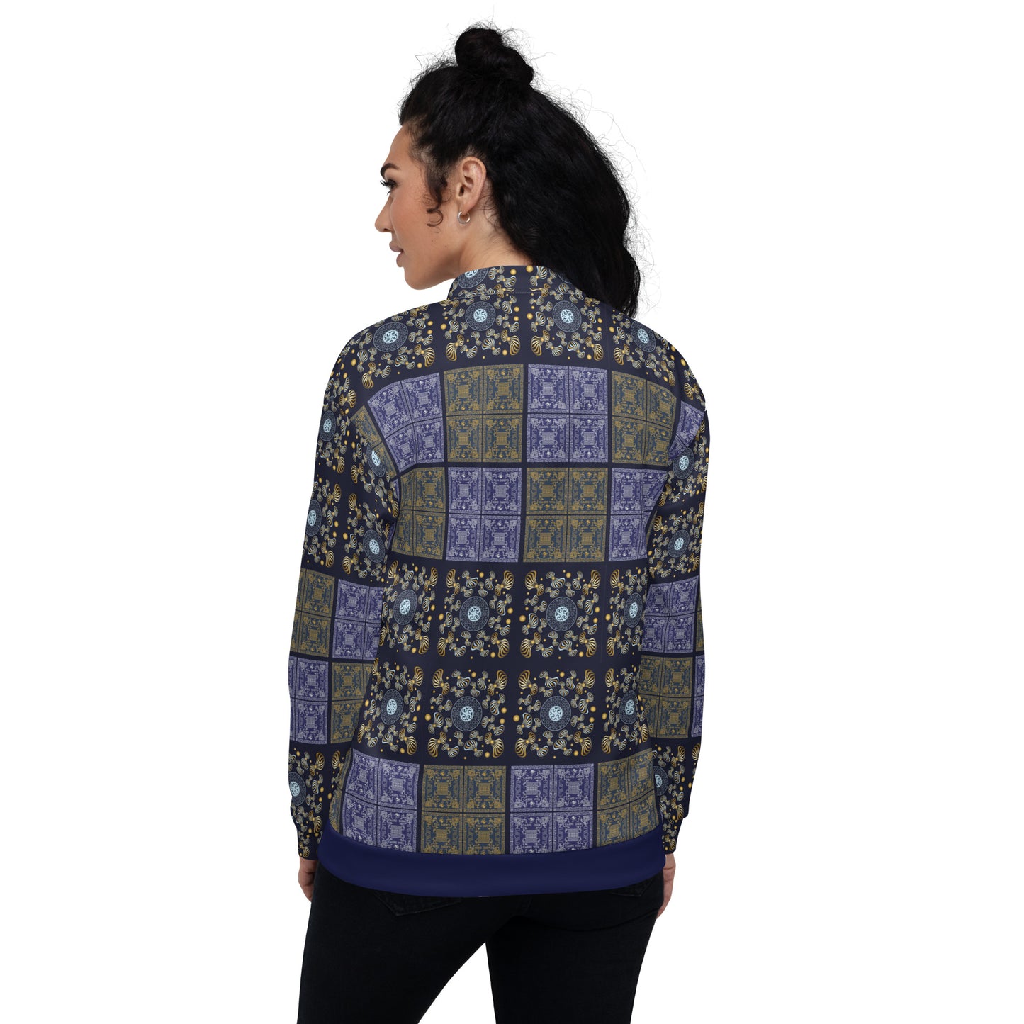 Unisex Bomber Jacket Kukloso Greek Border Carpe Diem No 50 No 6 - Free Shipping