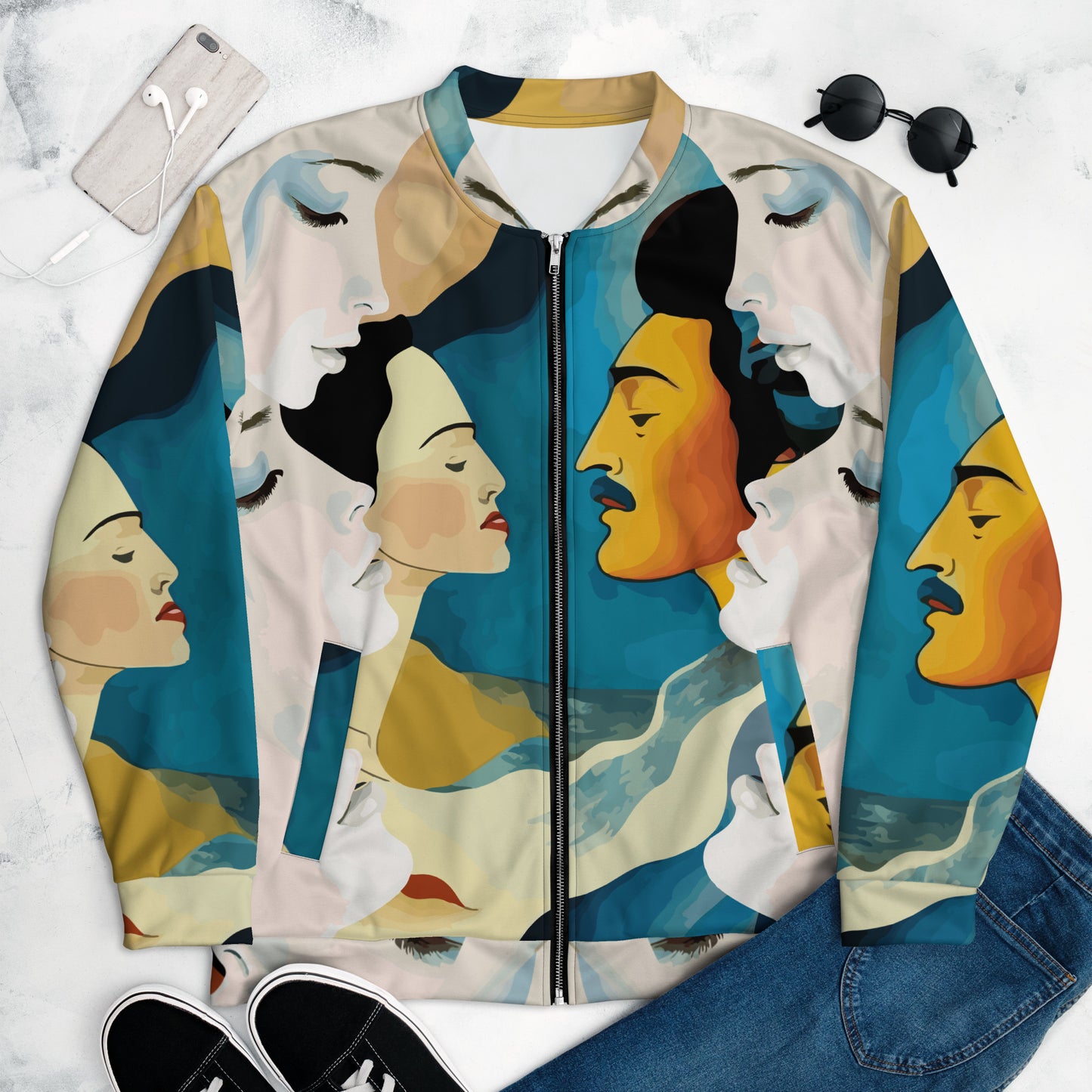 Unisex Bomber Jacket Kukloso Eastern Nights No 2 Free Shipping