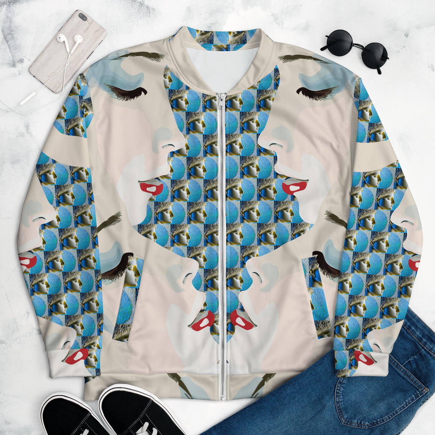 Unisex Bomber Jacket Kukloso Night Dreams No 1 Free Shipping