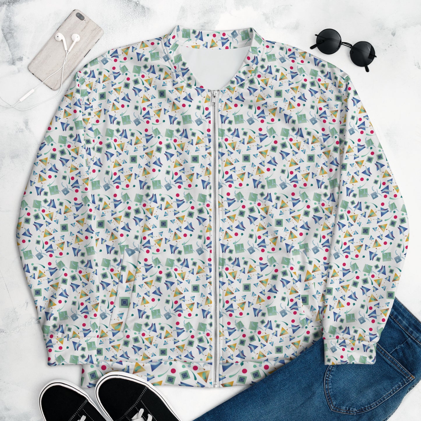 Unisex Bomber Jacket Kukloso Whimsical No 11 A Free Shipping