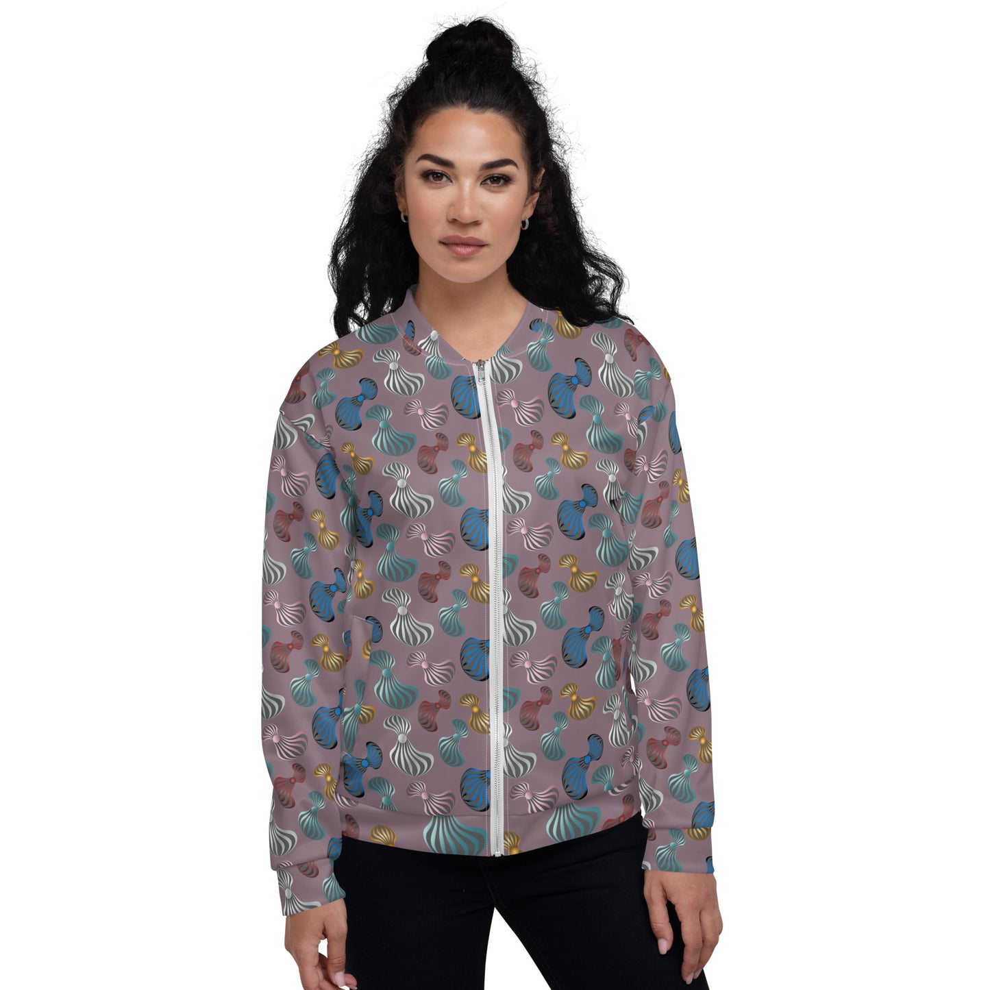 Unisex Bomber Jacket Kukloso Whimsical No 75 C Free Shipping