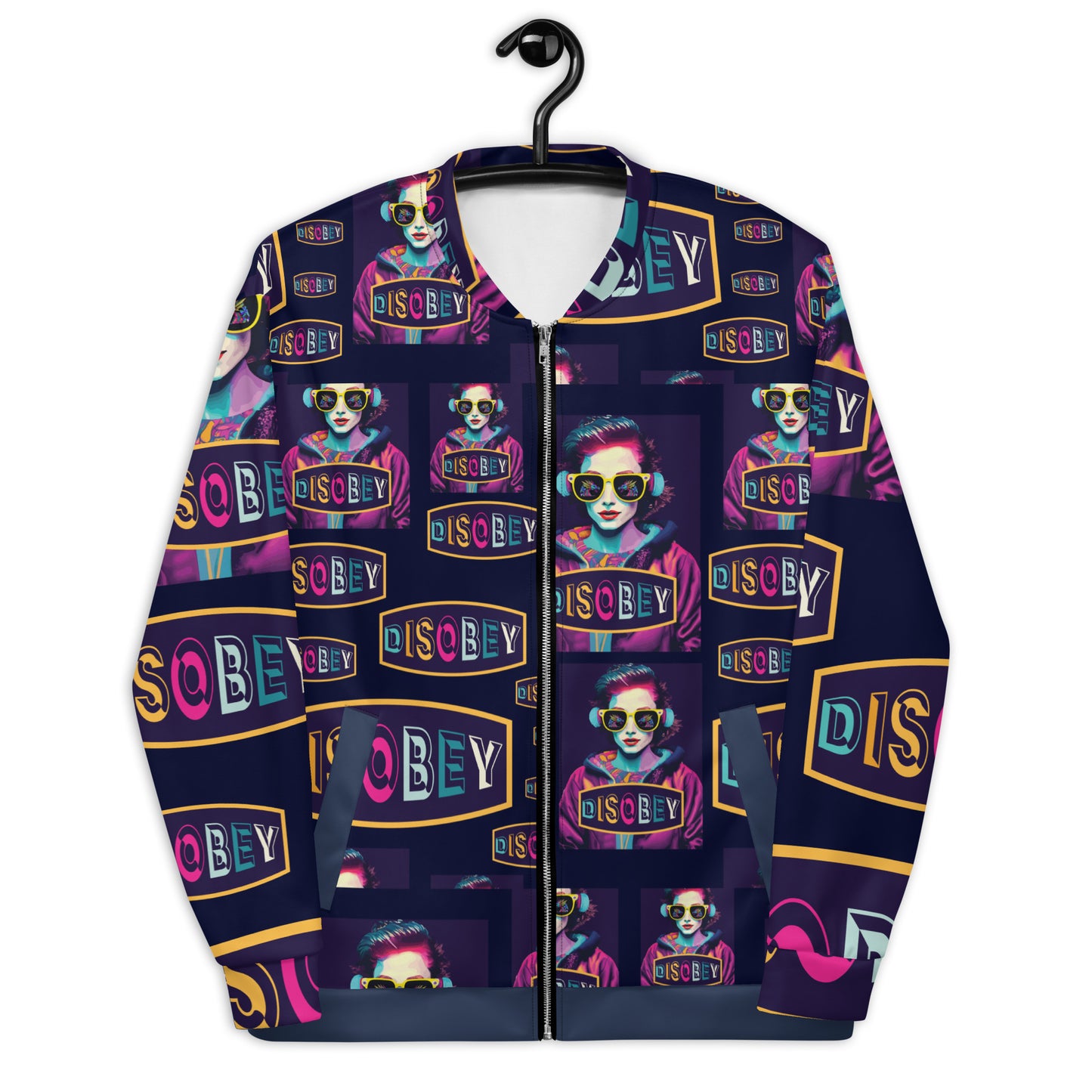 Unisex Bomber Jacket Kukloso Disobey No 3 - Free Shipping